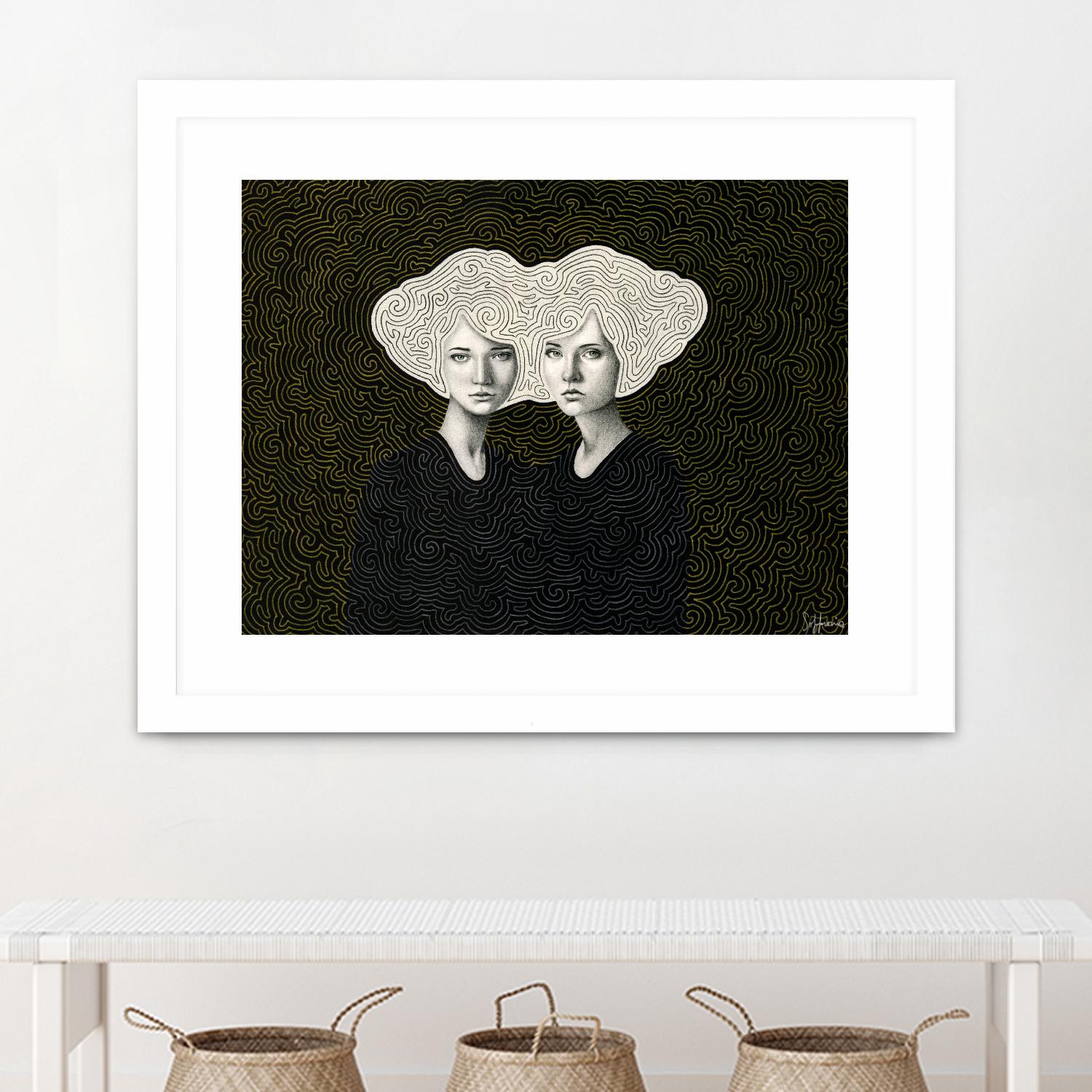 Orla and Olinda by Sofia Bonati on GIANT ART - white men and women