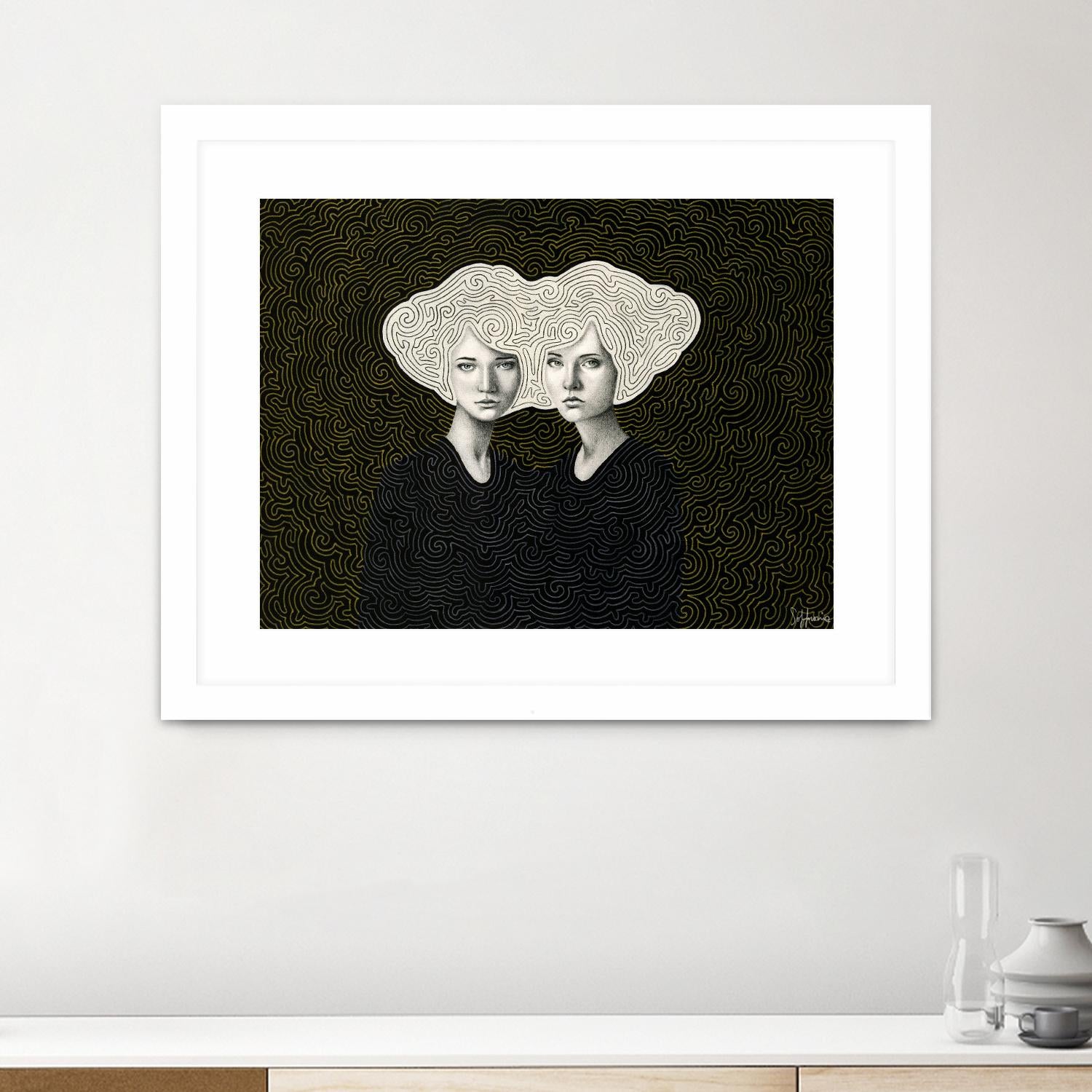 Orla and Olinda by Sofia Bonati on GIANT ART - white men and women