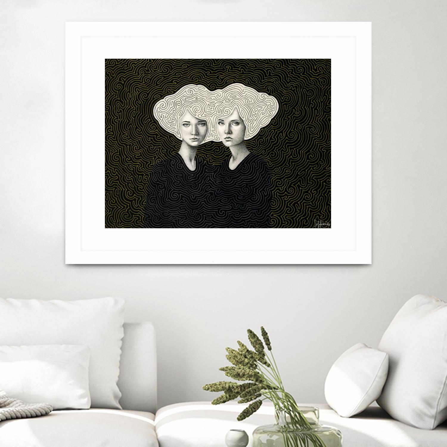 Orla and Olinda by Sofia Bonati on GIANT ART - white men and women