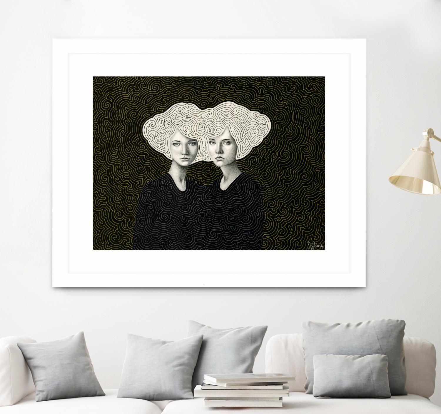 Orla and Olinda by Sofia Bonati on GIANT ART - white men and women