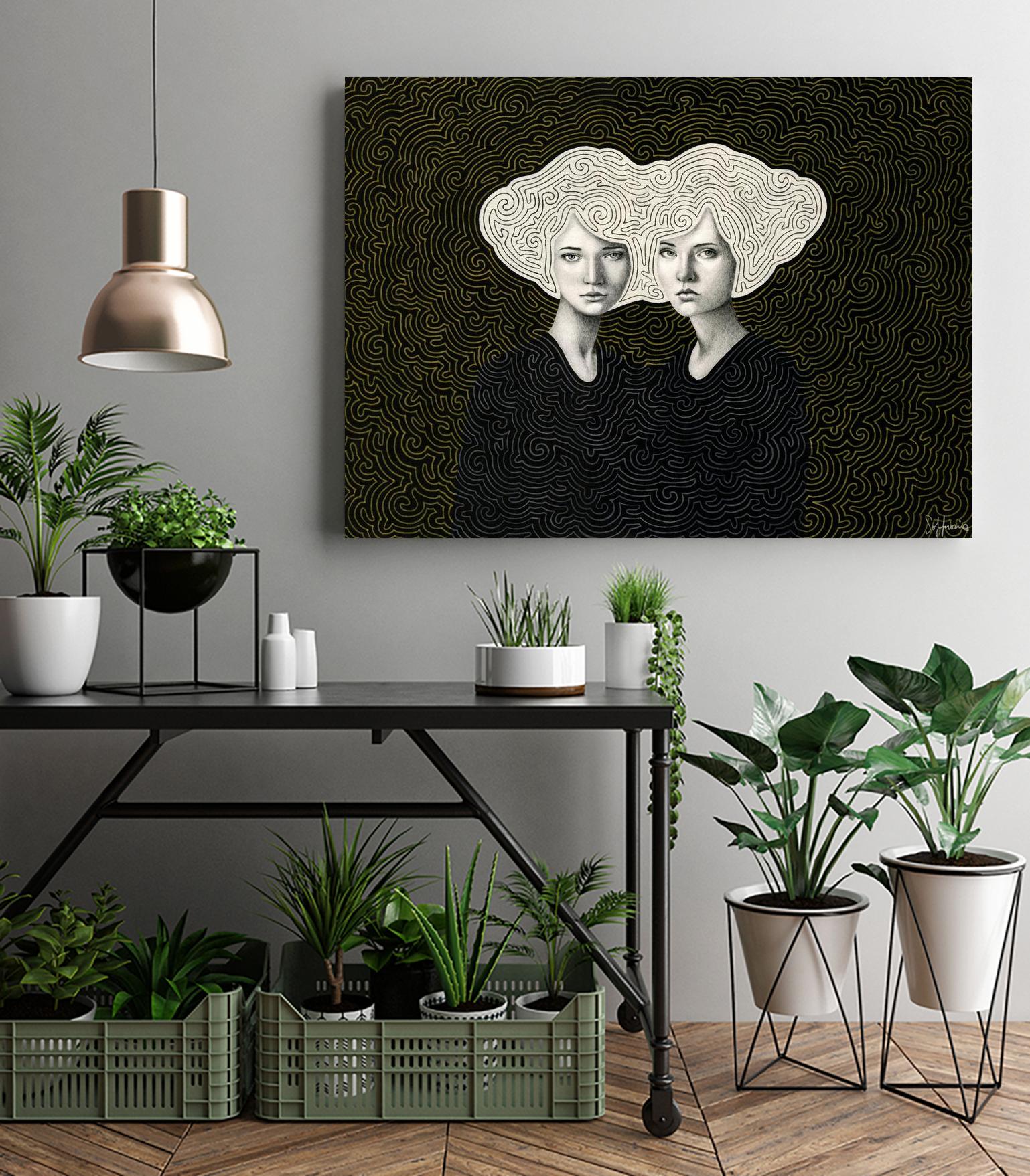 Orla and Olinda by Sofia Bonati on GIANT ART - white men and women