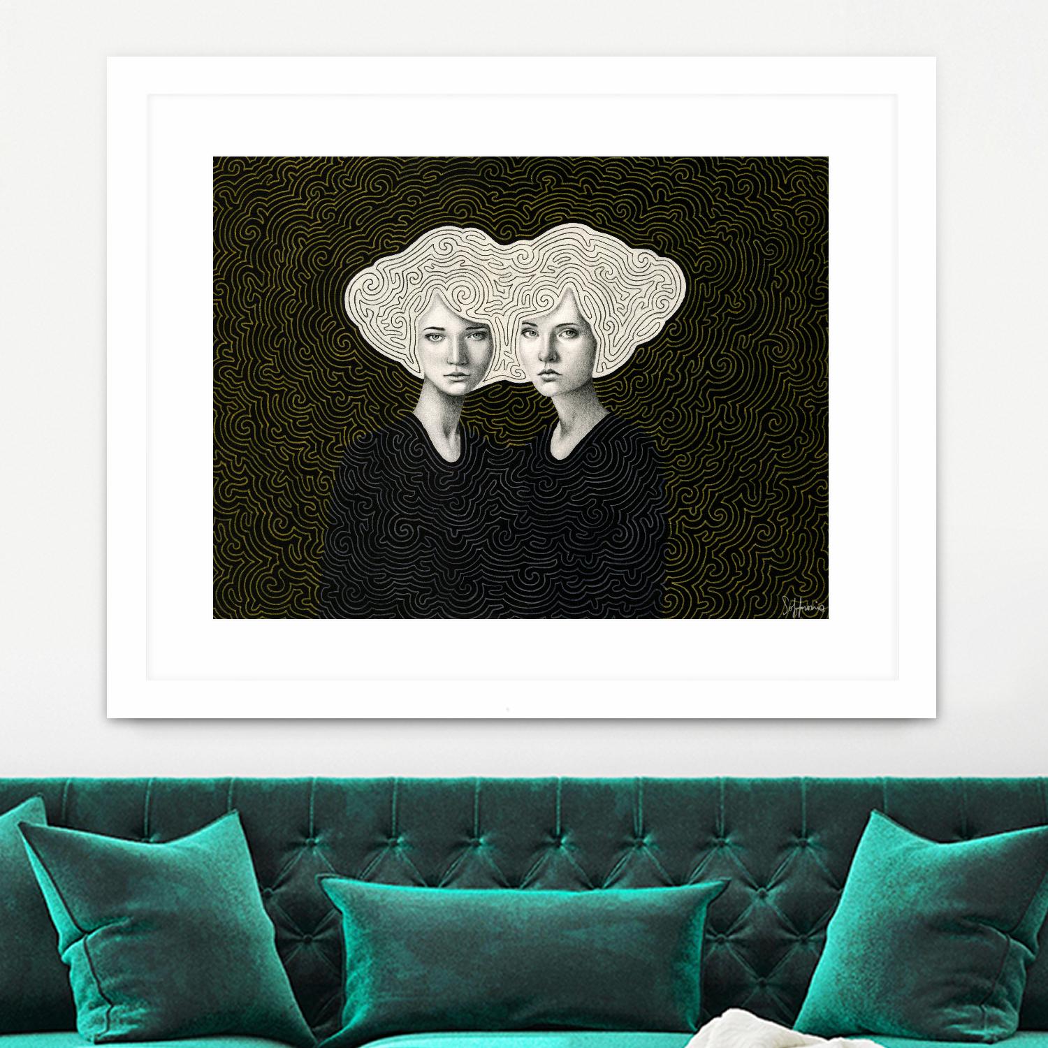 Orla and Olinda by Sofia Bonati on GIANT ART - white men and women