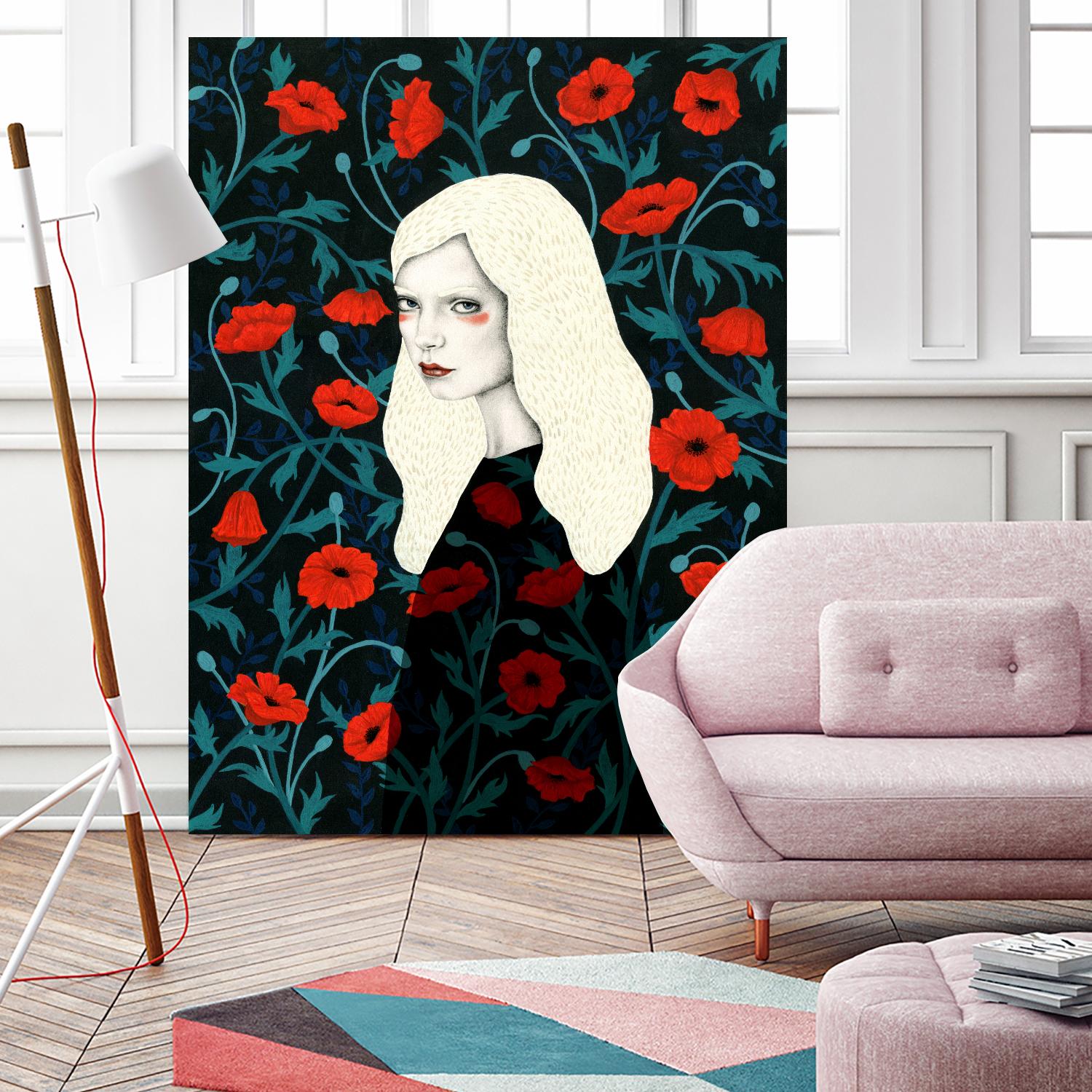Poppy by Sofia Bonati on GIANT ART - red men and women