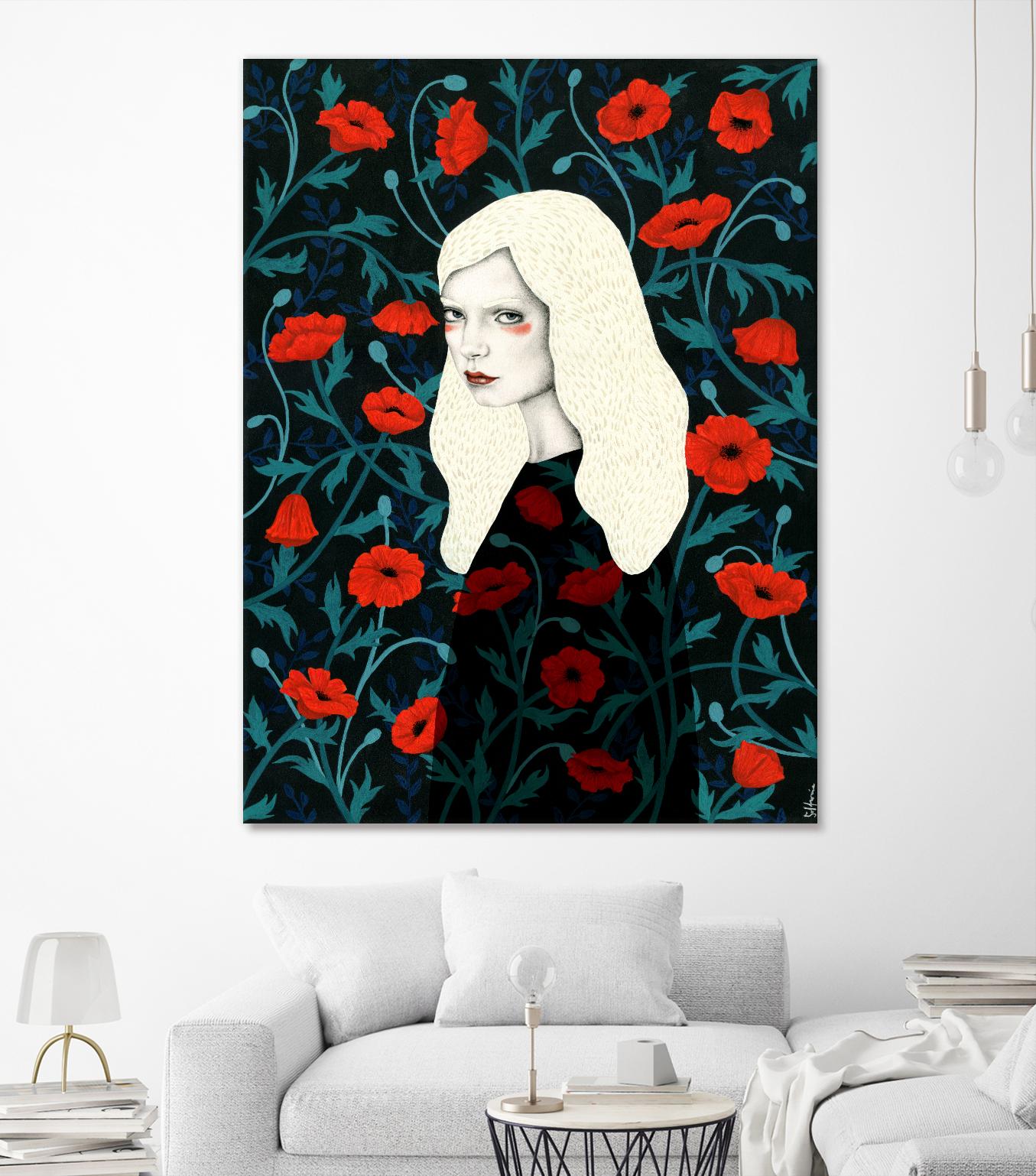 Poppy by Sofia Bonati on GIANT ART - red men and women