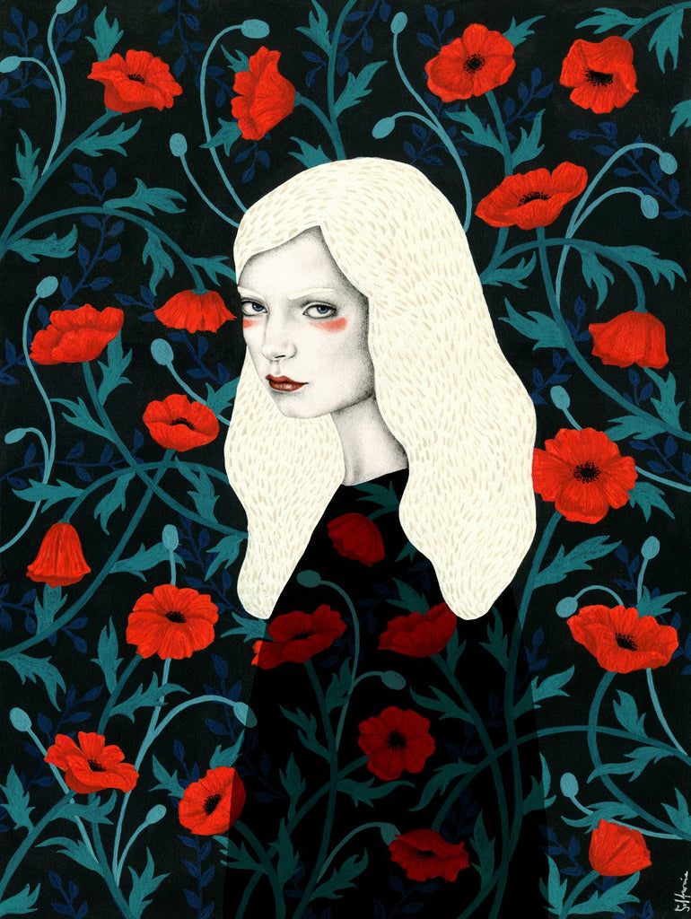 Poppy by Sofia Bonati on GIANT ART - red men and women
