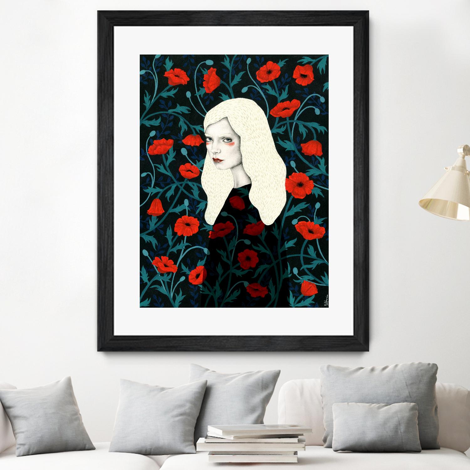 Poppy by Sofia Bonati on GIANT ART - red men and women