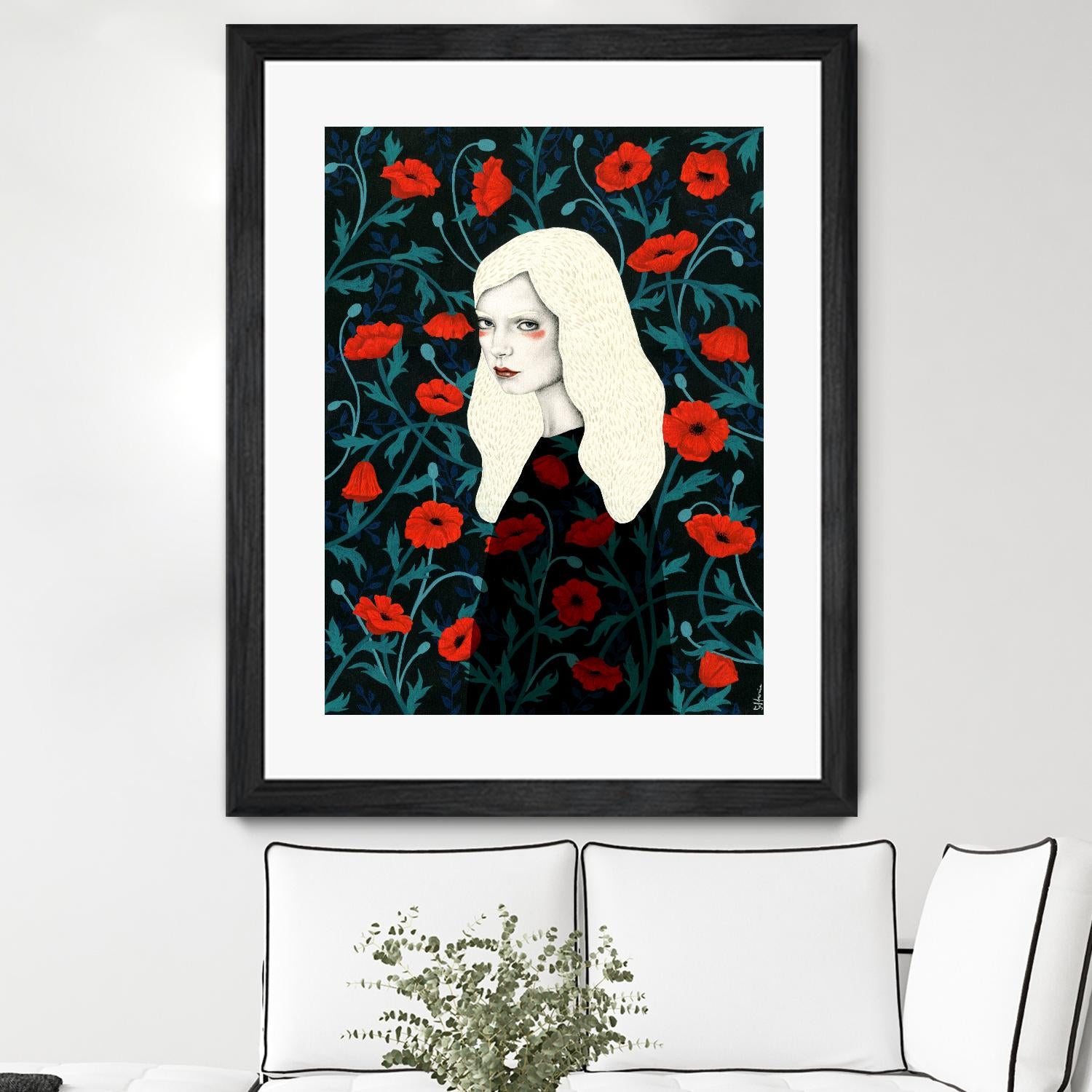 Poppy by Sofia Bonati on GIANT ART - red men and women