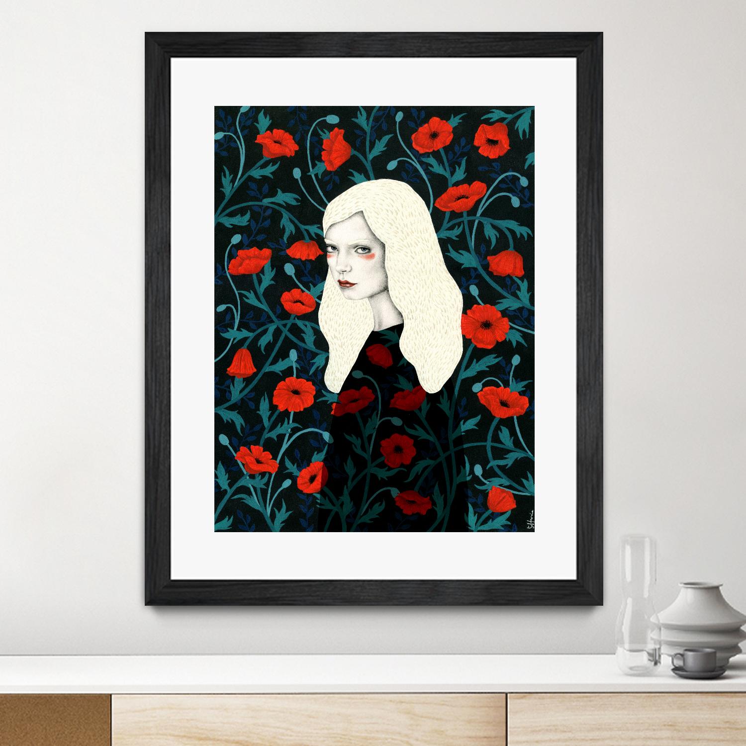 Poppy by Sofia Bonati on GIANT ART - red men and women