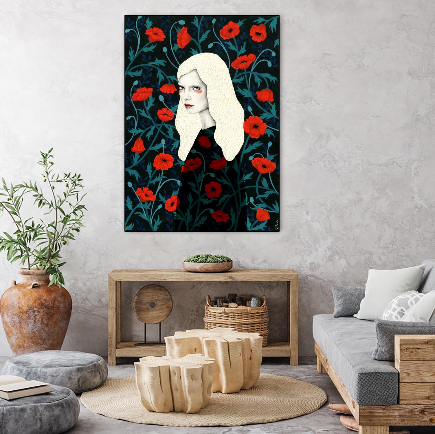 Poppy by Sofia Bonati on GIANT ART - red men and women