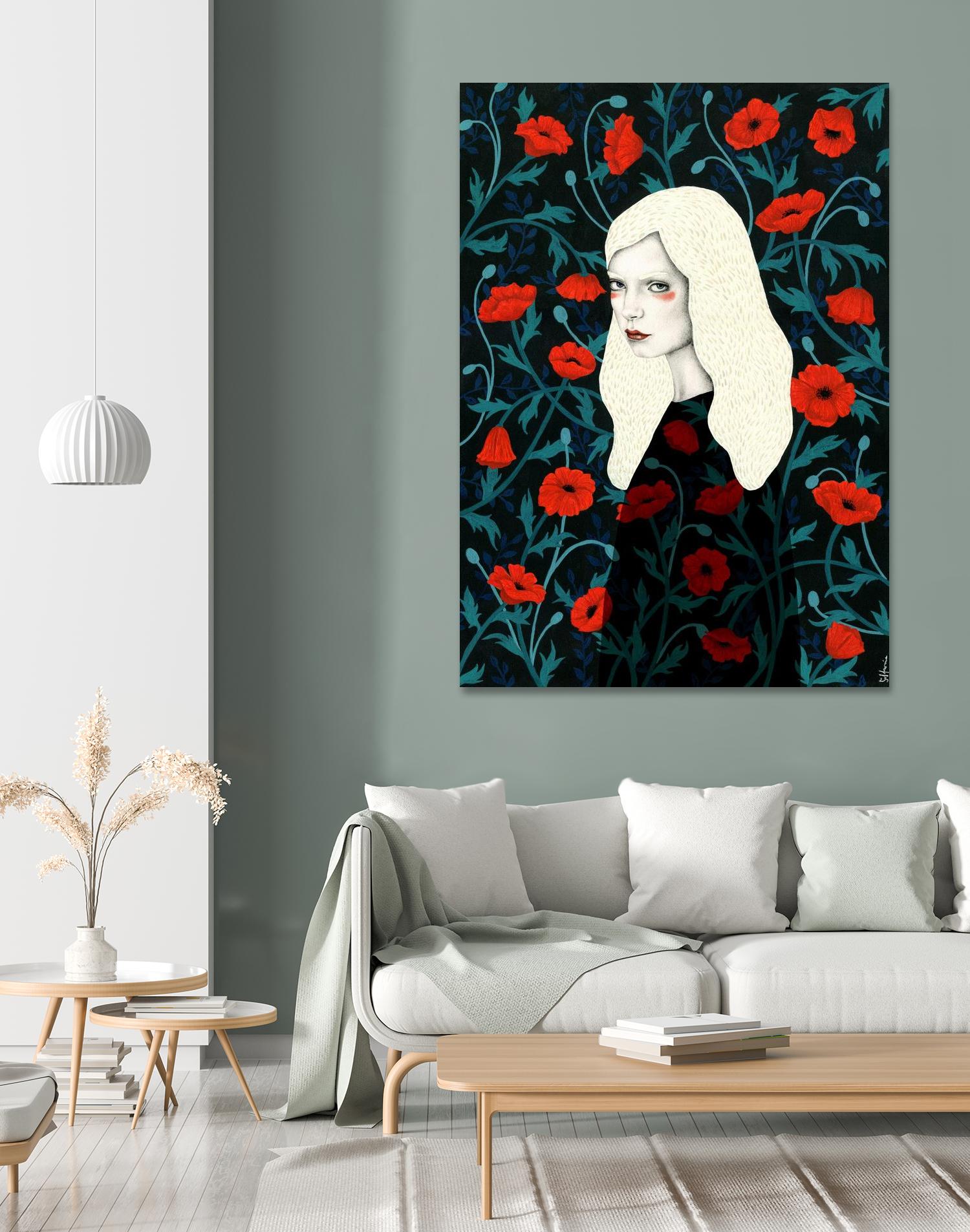 Poppy by Sofia Bonati on GIANT ART - red men and women