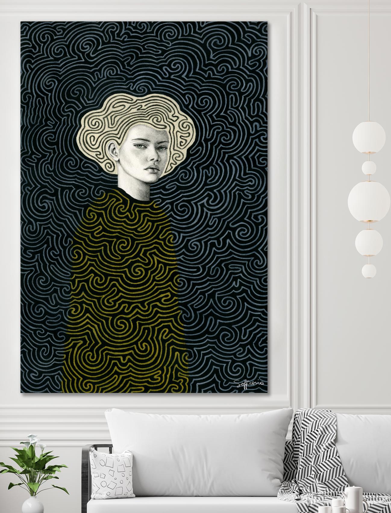 Vlada by Sofia Bonati on GIANT ART - yellow men and women