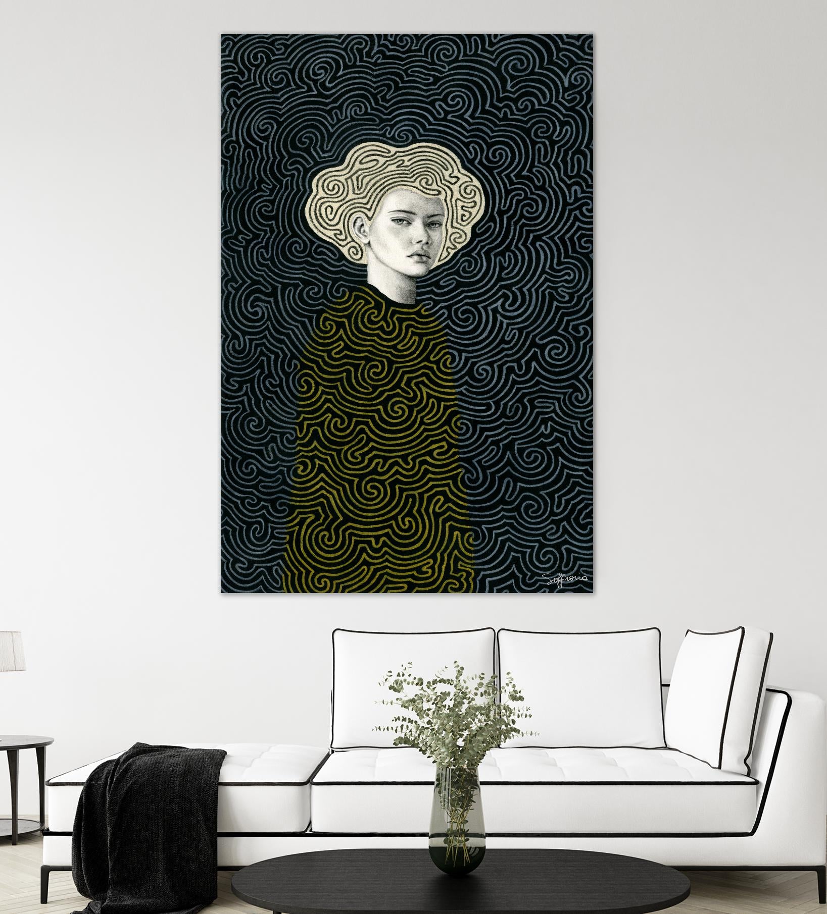 Vlada by Sofia Bonati on GIANT ART - yellow men and women