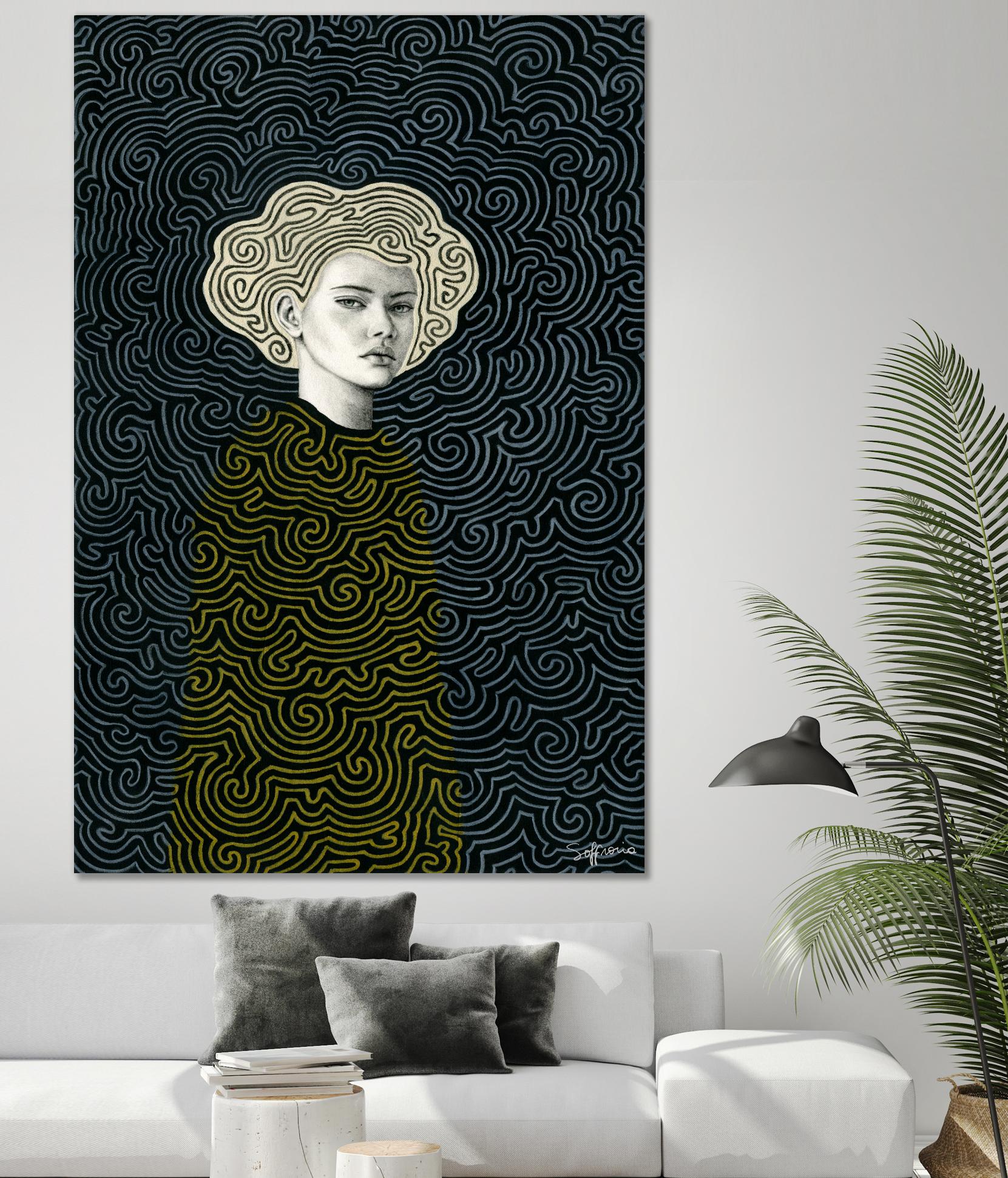 Vlada by Sofia Bonati on GIANT ART - yellow men and women