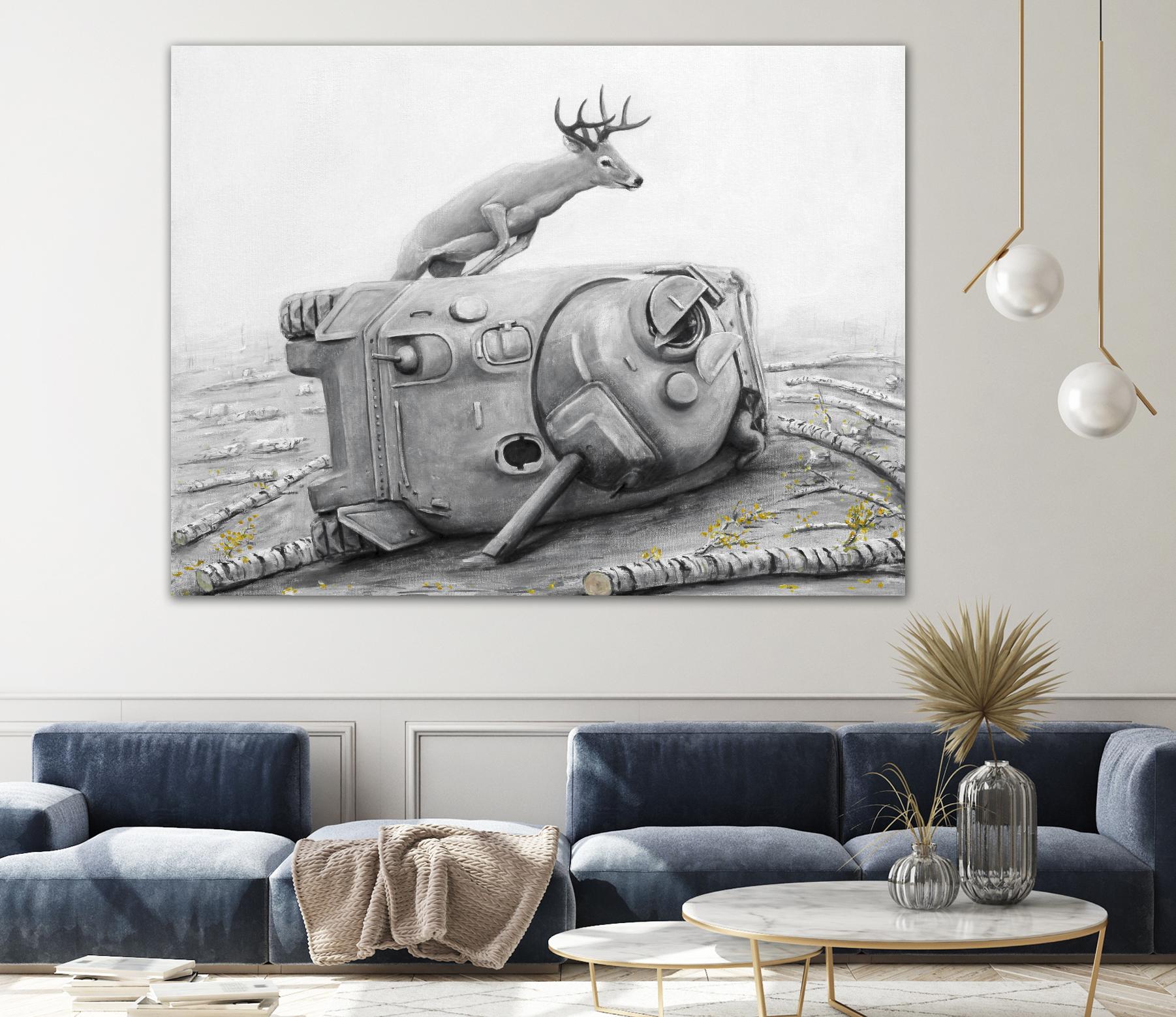 Artaud Deer by Ruben Carrasco on GIANT ART - black animals