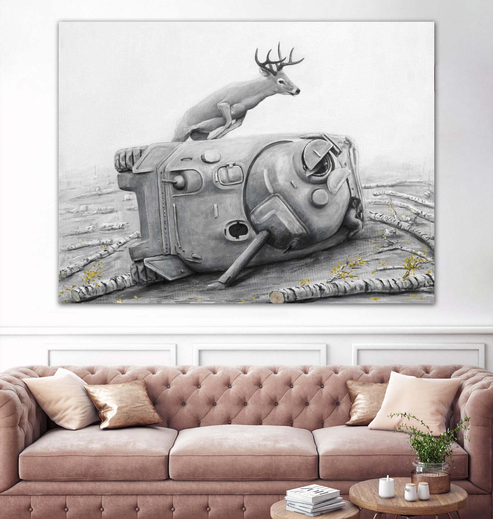 Artaud Deer by Ruben Carrasco on GIANT ART - black animals