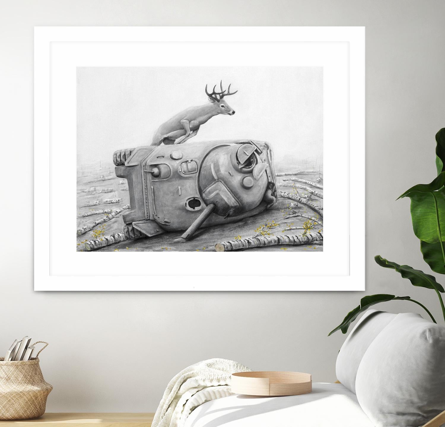 Artaud Deer by Ruben Carrasco on GIANT ART - black animals