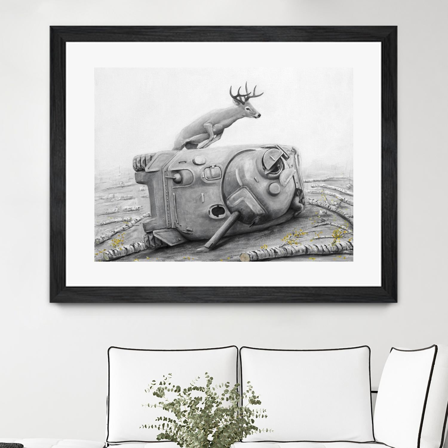 Artaud Deer by Ruben Carrasco on GIANT ART - black animals