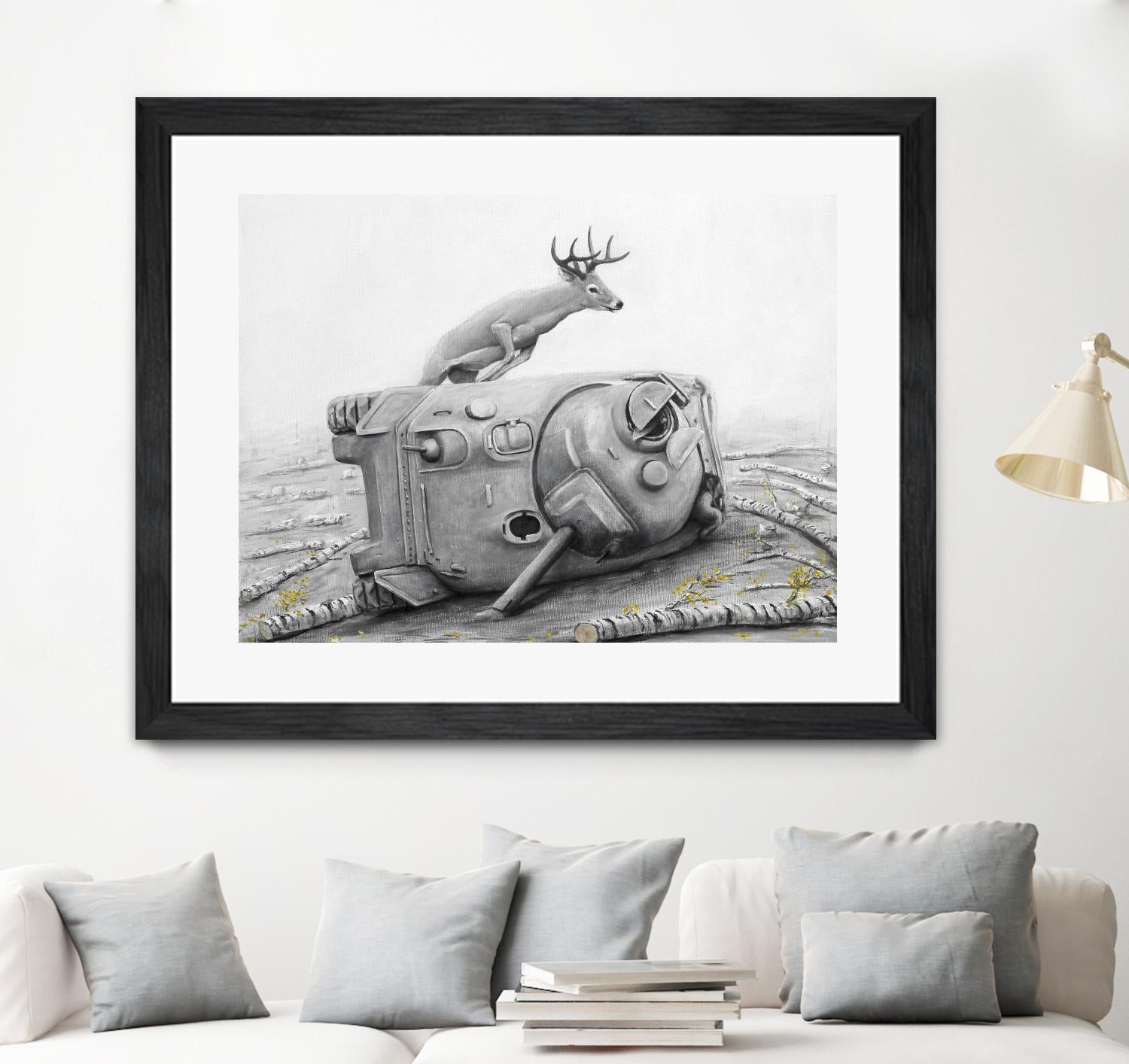 Artaud Deer by Ruben Carrasco on GIANT ART - black animals