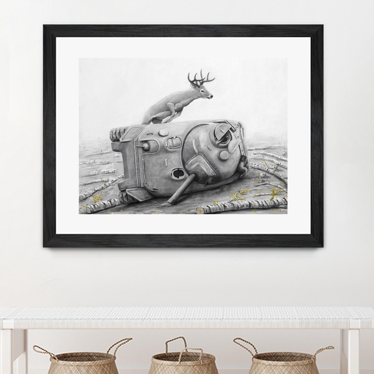 Artaud Deer by Ruben Carrasco on GIANT ART - black animals