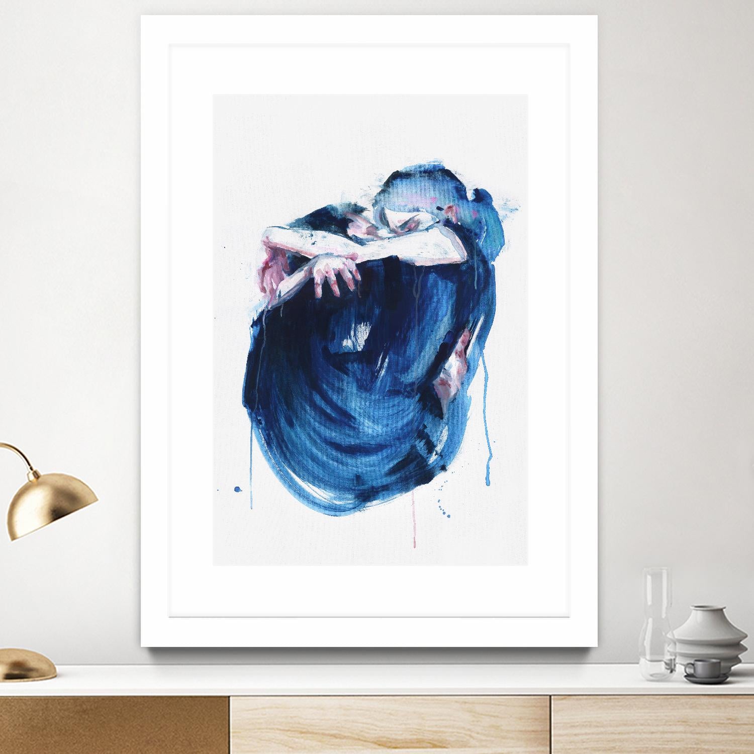 The Noise of the Sea by Agnes Cecile on GIANT ART - blue abstract