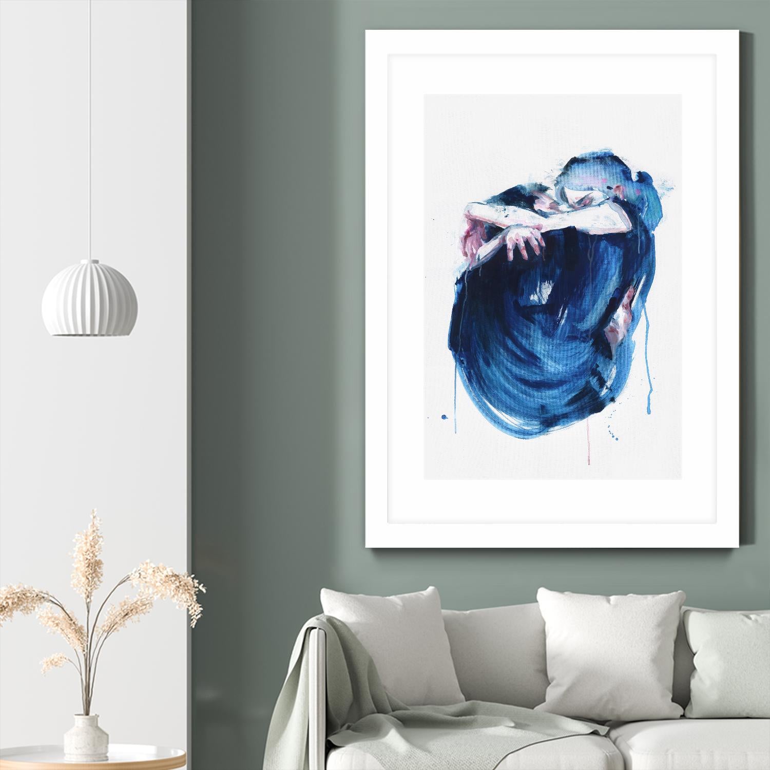 The Noise of the Sea by Agnes Cecile on GIANT ART - blue abstract
