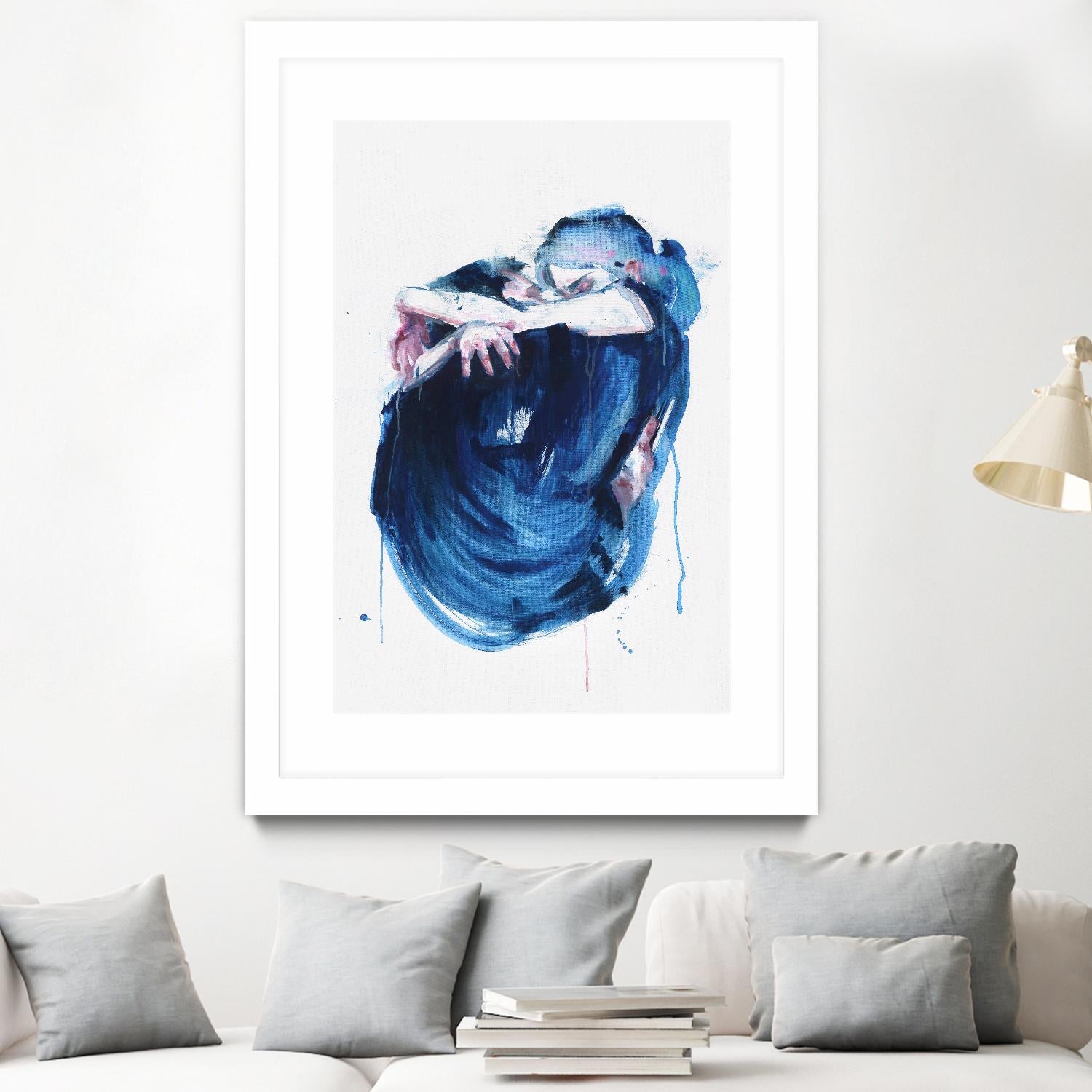 The Noise of the Sea by Agnes Cecile on GIANT ART - blue abstract