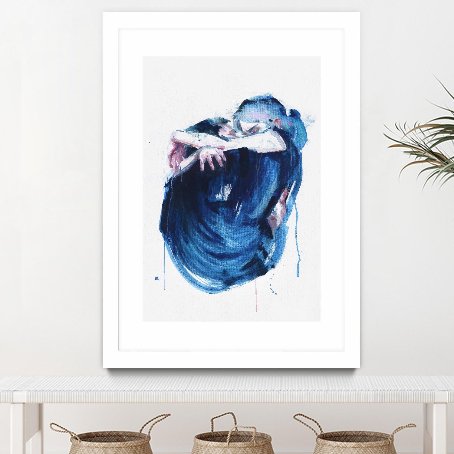 The Noise of the Sea by Agnes Cecile on GIANT ART - blue abstract