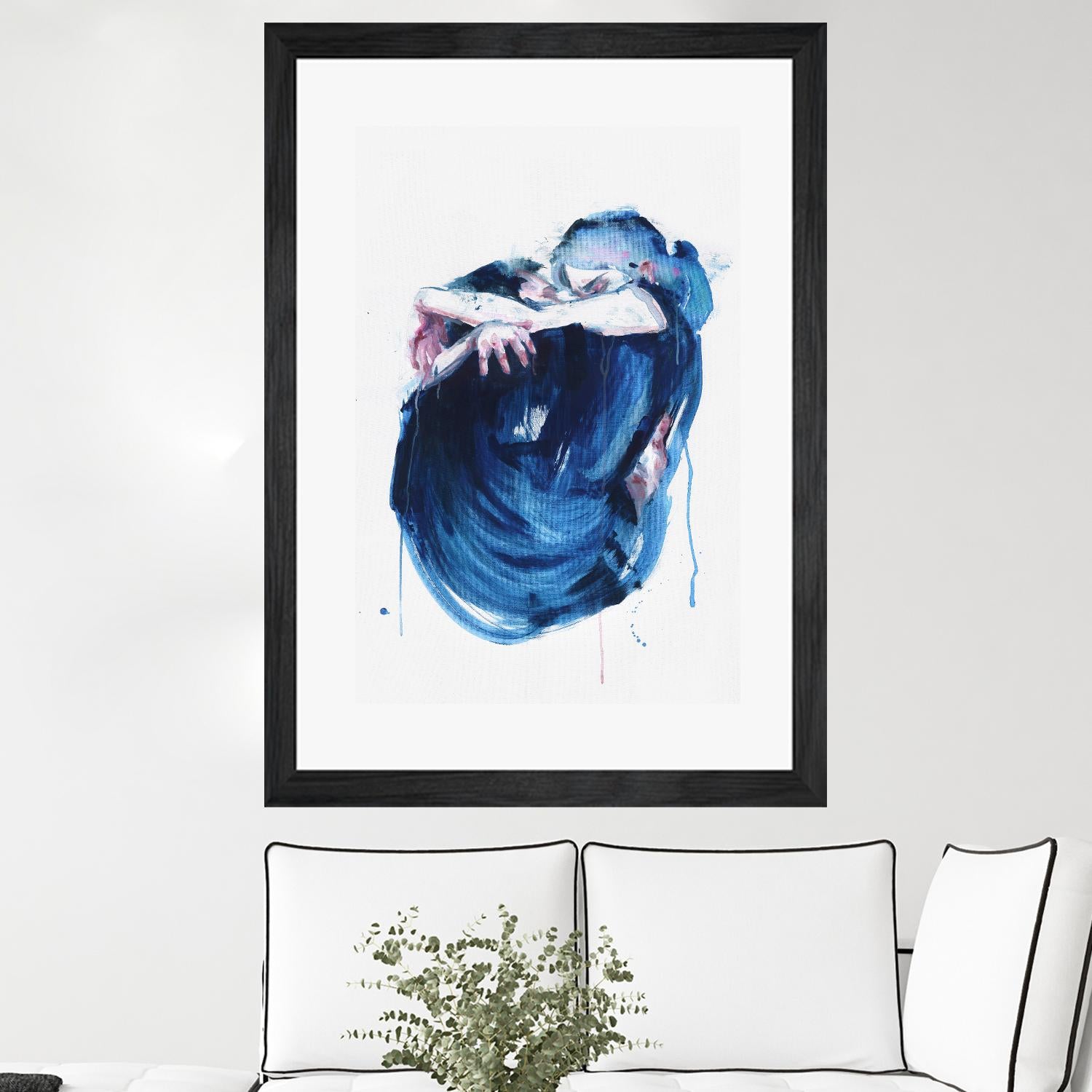 The Noise of the Sea by Agnes Cecile on GIANT ART - blue abstract