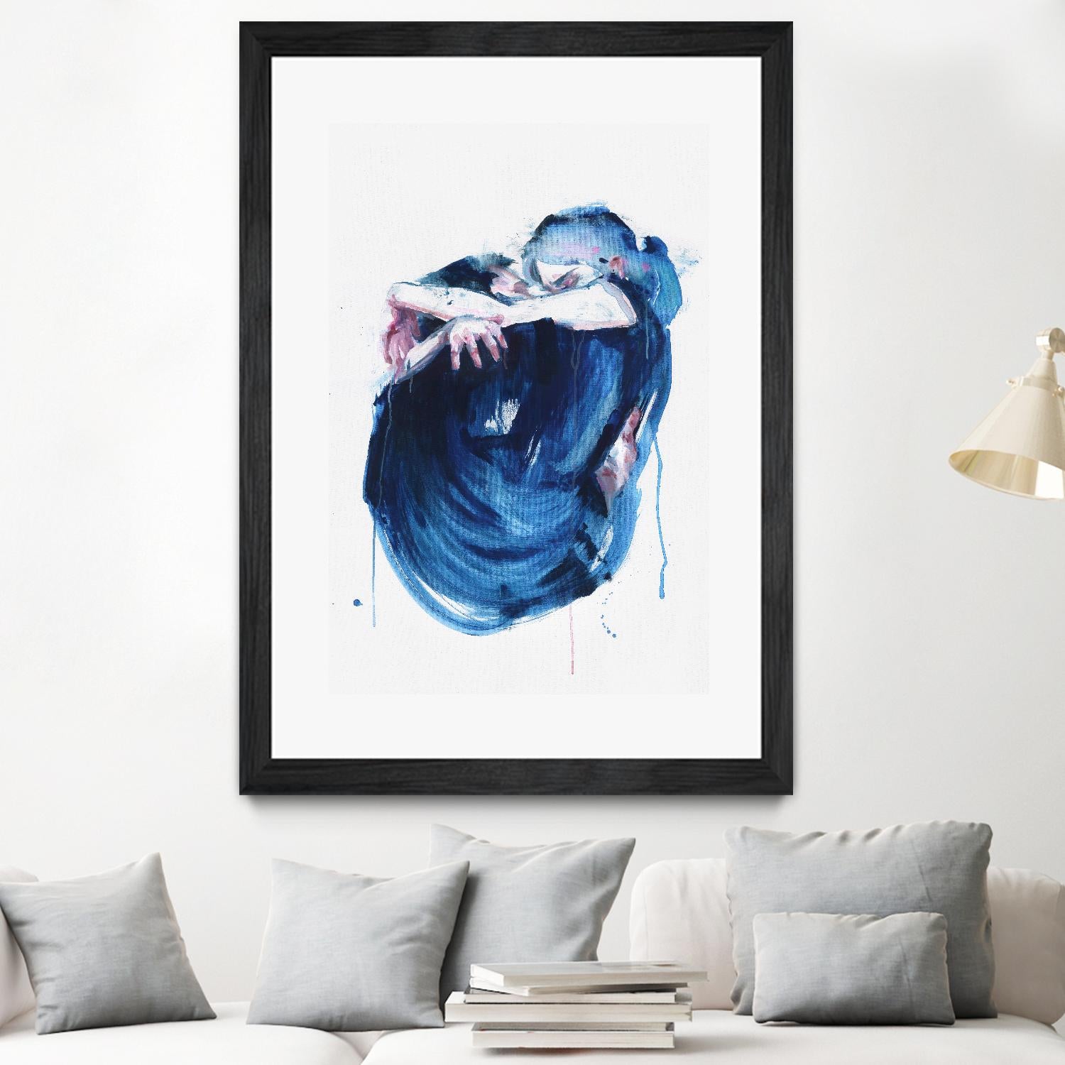 The Noise of the Sea by Agnes Cecile on GIANT ART - blue abstract