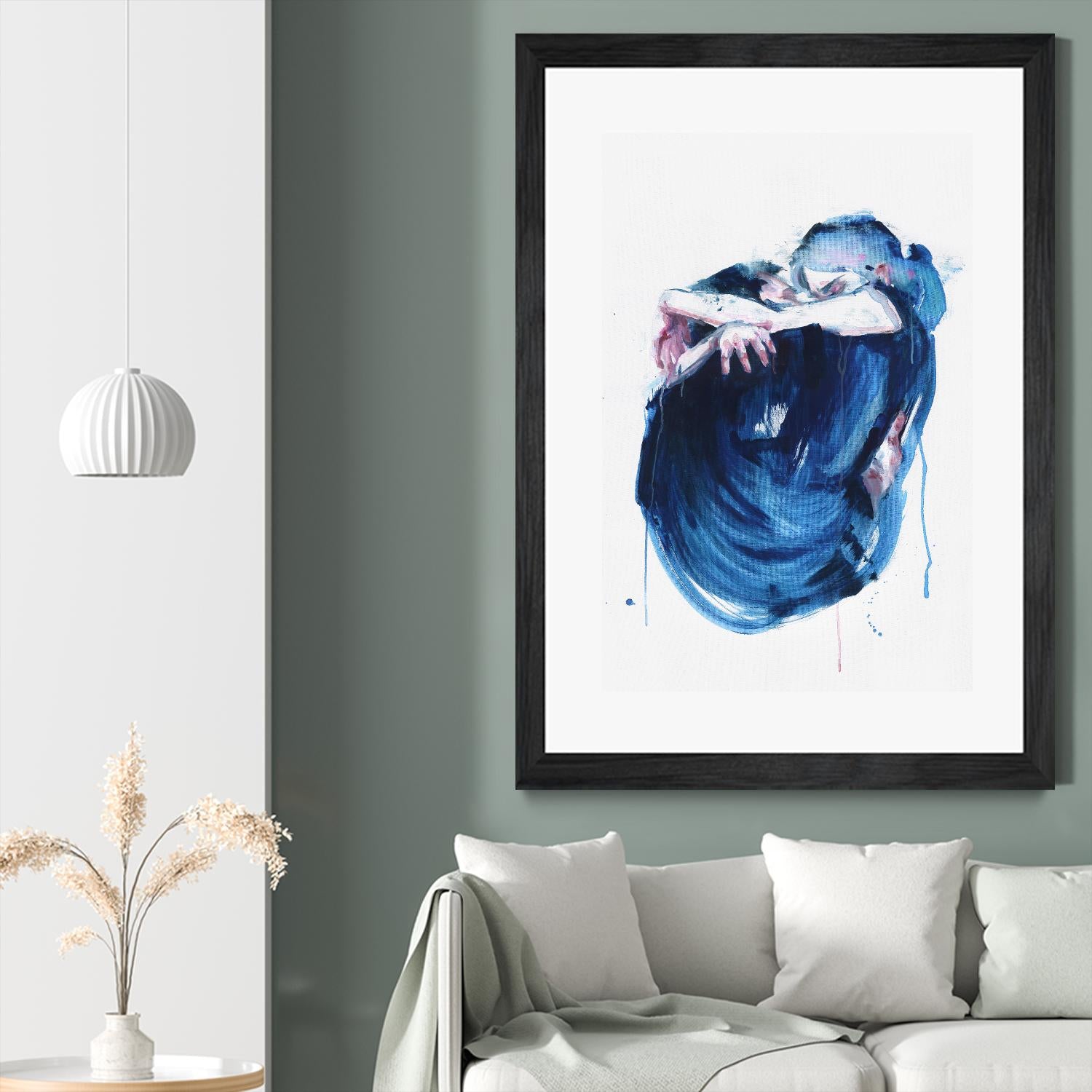 The Noise of the Sea by Agnes Cecile on GIANT ART - blue abstract