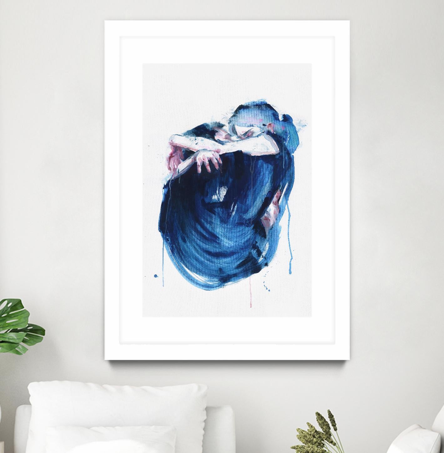 The Noise of the Sea by Agnes Cecile on GIANT ART - blue abstract