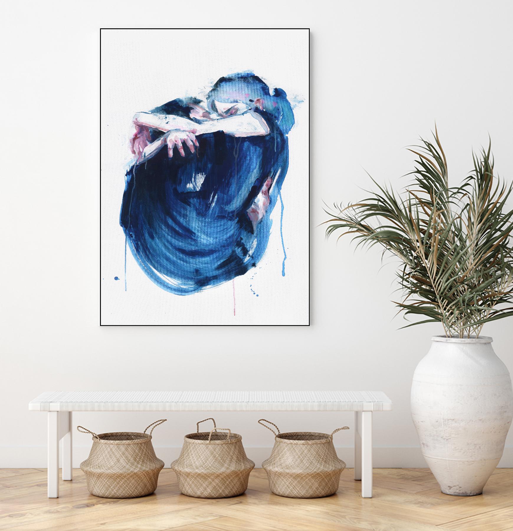 The Noise of the Sea by Agnes Cecile on GIANT ART - blue abstract