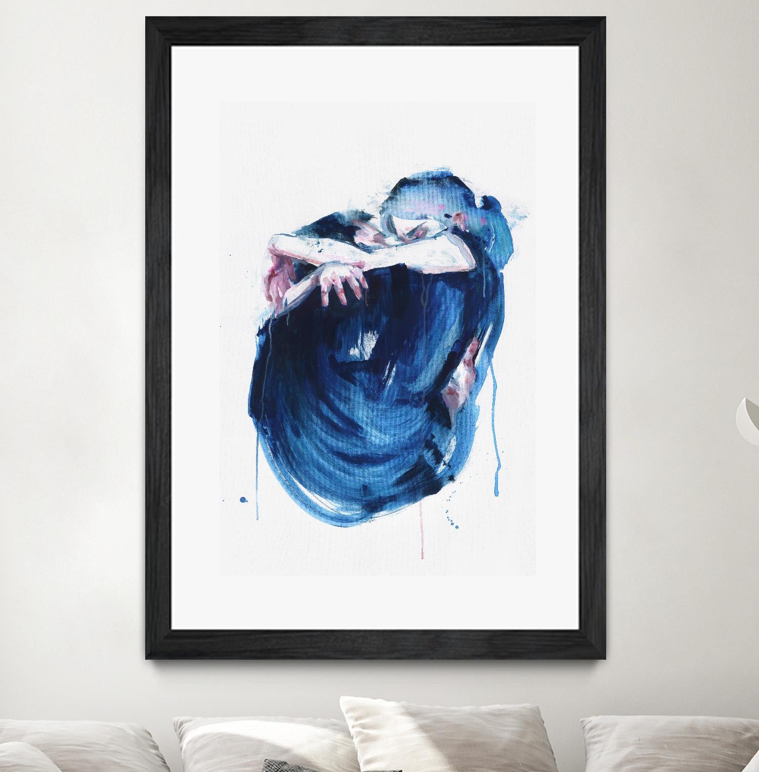 The Noise of the Sea by Agnes Cecile on GIANT ART - blue abstract