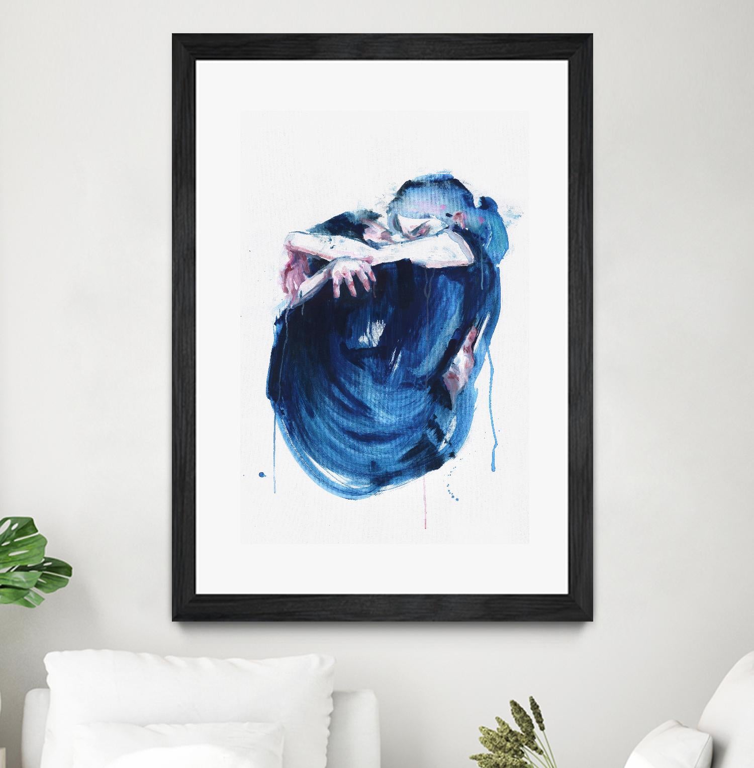 The Noise of the Sea by Agnes Cecile on GIANT ART - blue abstract