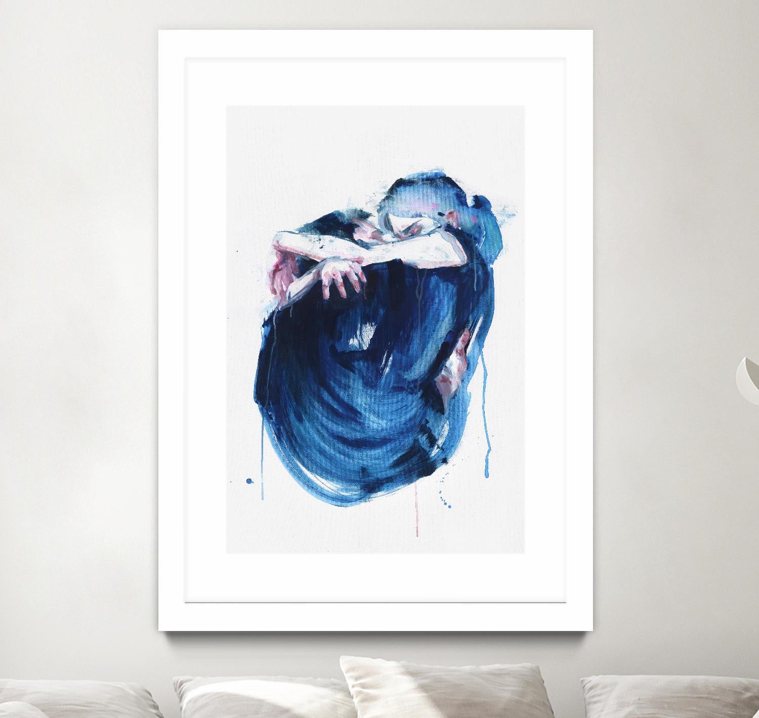 The Noise of the Sea by Agnes Cecile on GIANT ART - blue abstract