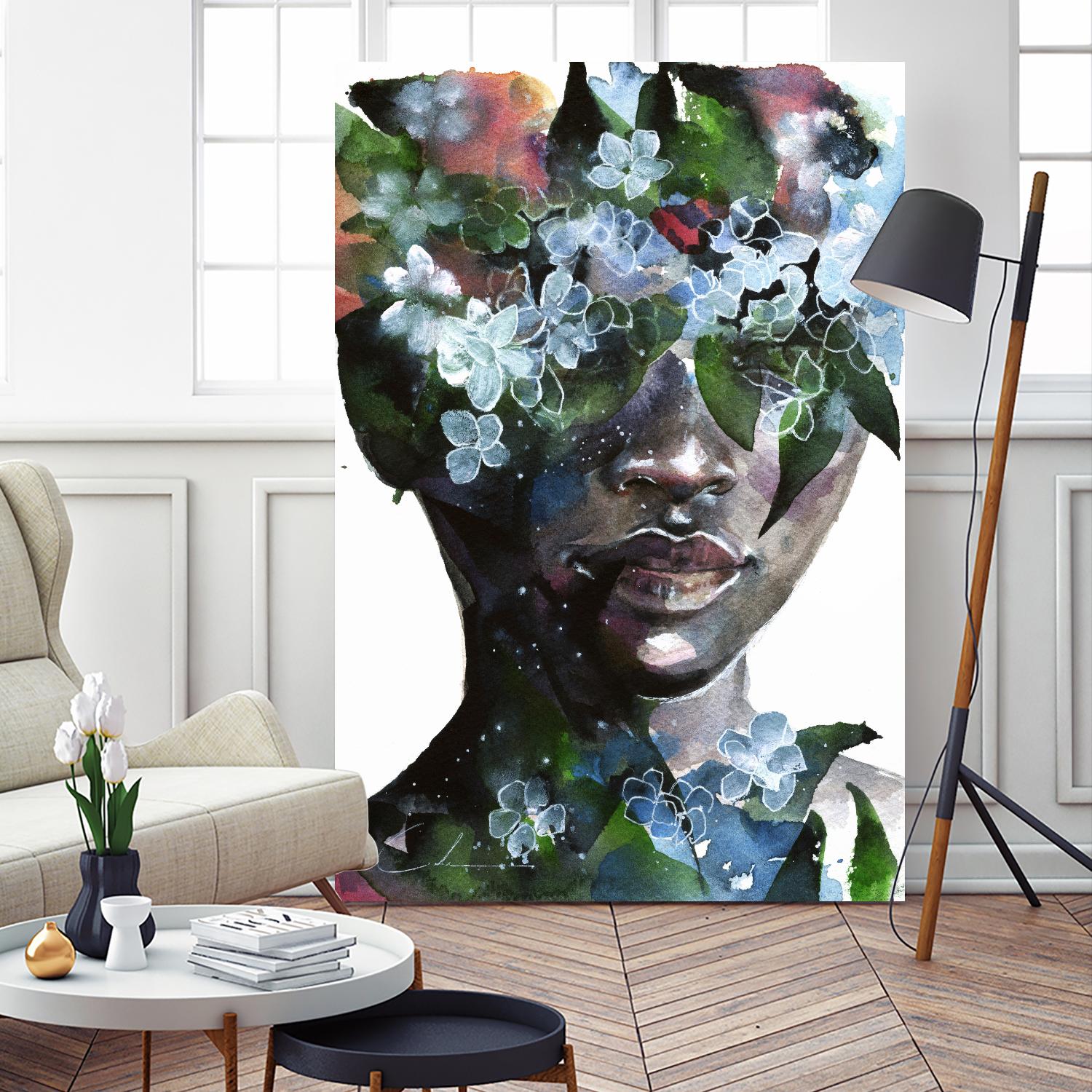 Garden II by Agnes Cecile on GIANT ART - green abstract