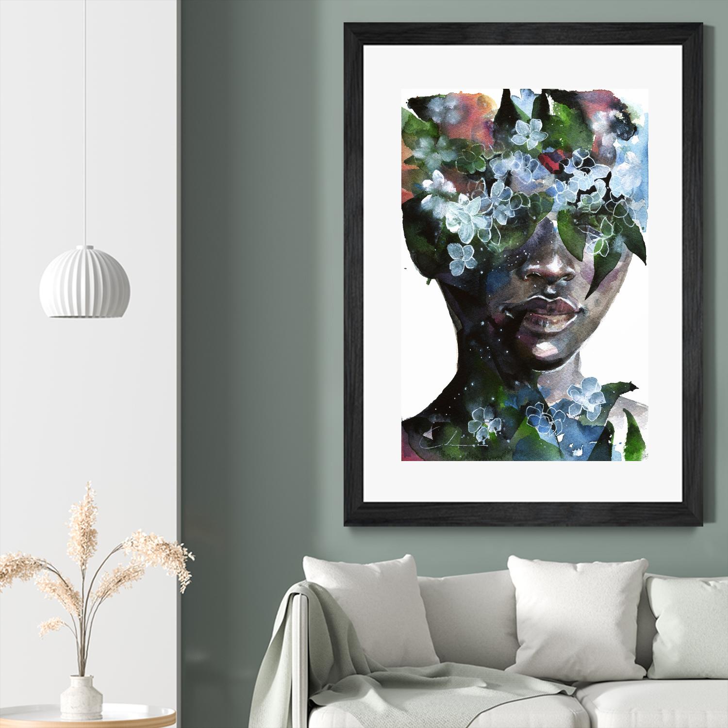 Garden II by Agnes Cecile on GIANT ART - green abstract