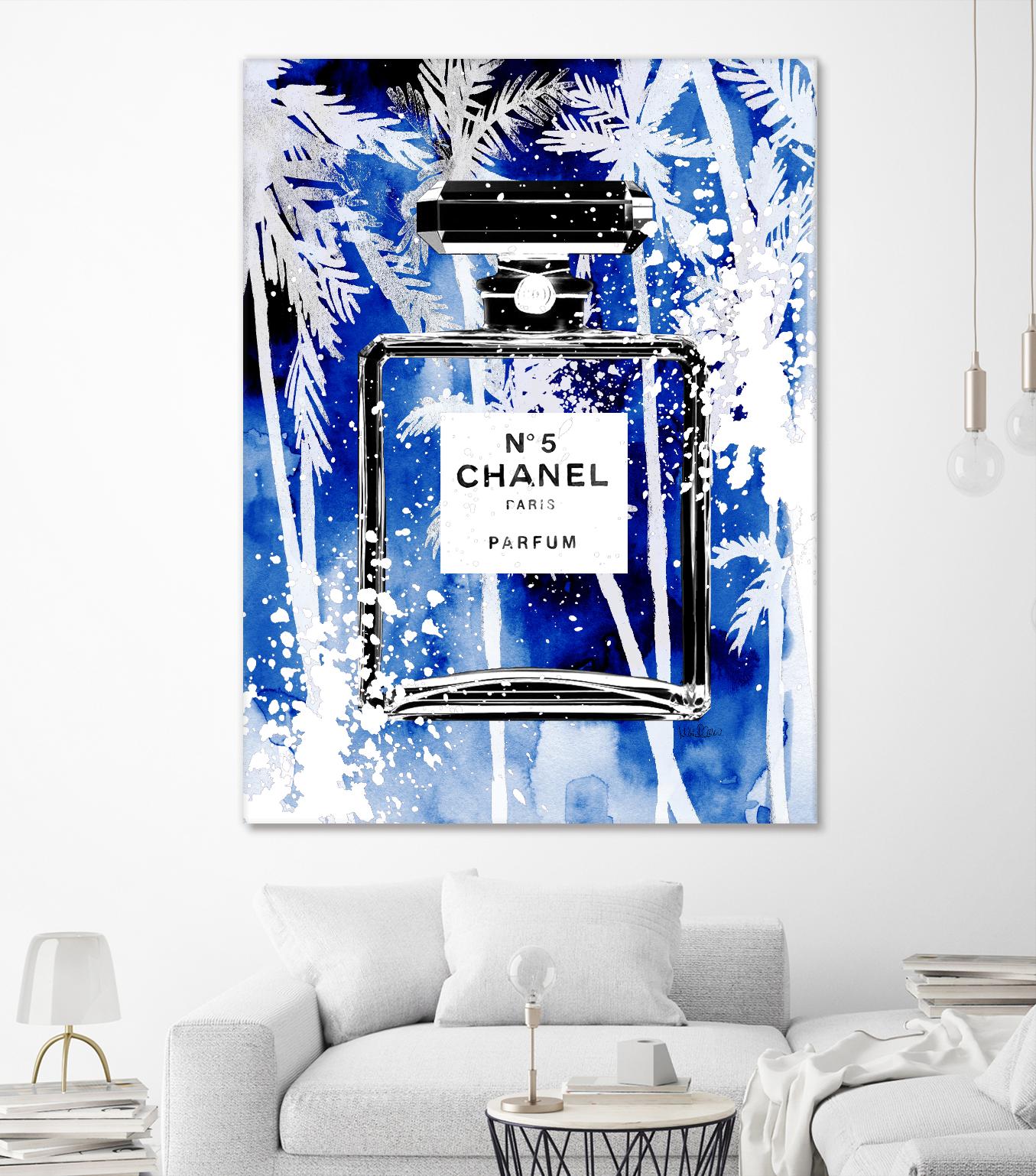 Chanel Blue Palms by Mercedes Lopez Charro on GIANT ART