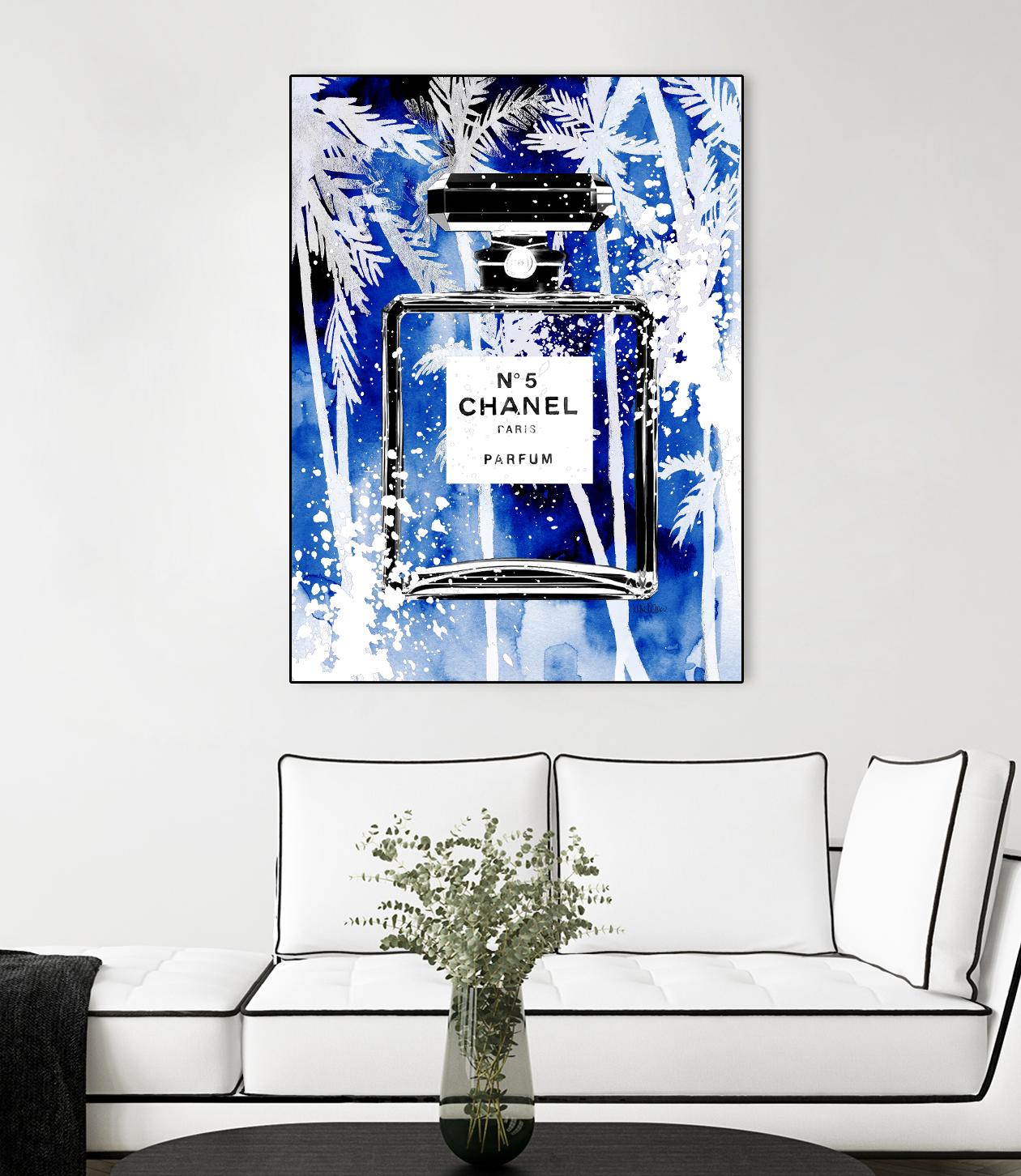 Chanel Blue Palms by Mercedes Lopez Charro on GIANT ART