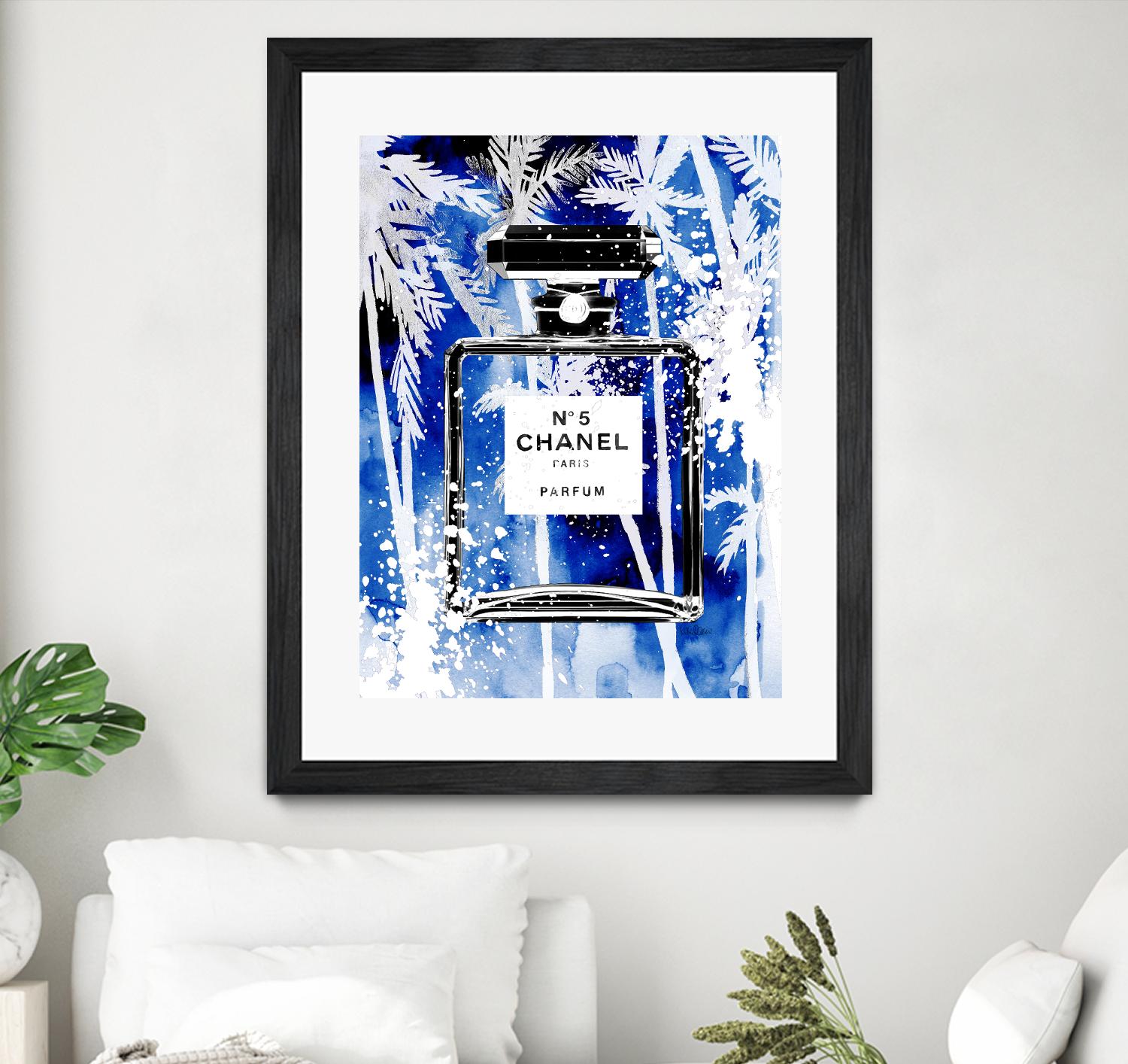 Chanel Blue Palms by Mercedes Lopez Charro on GIANT ART