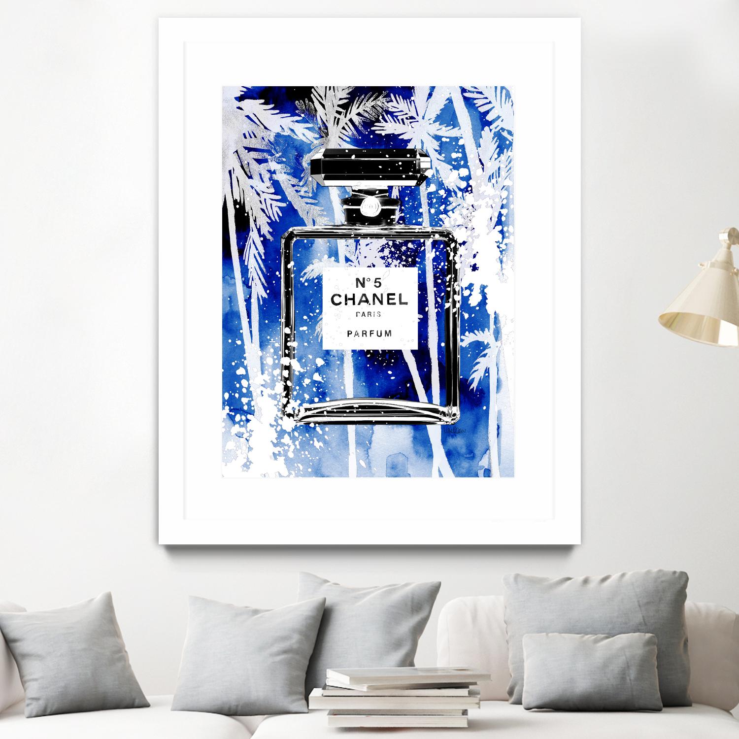 Chanel Blue Palms by Mercedes Lopez Charro on GIANT ART