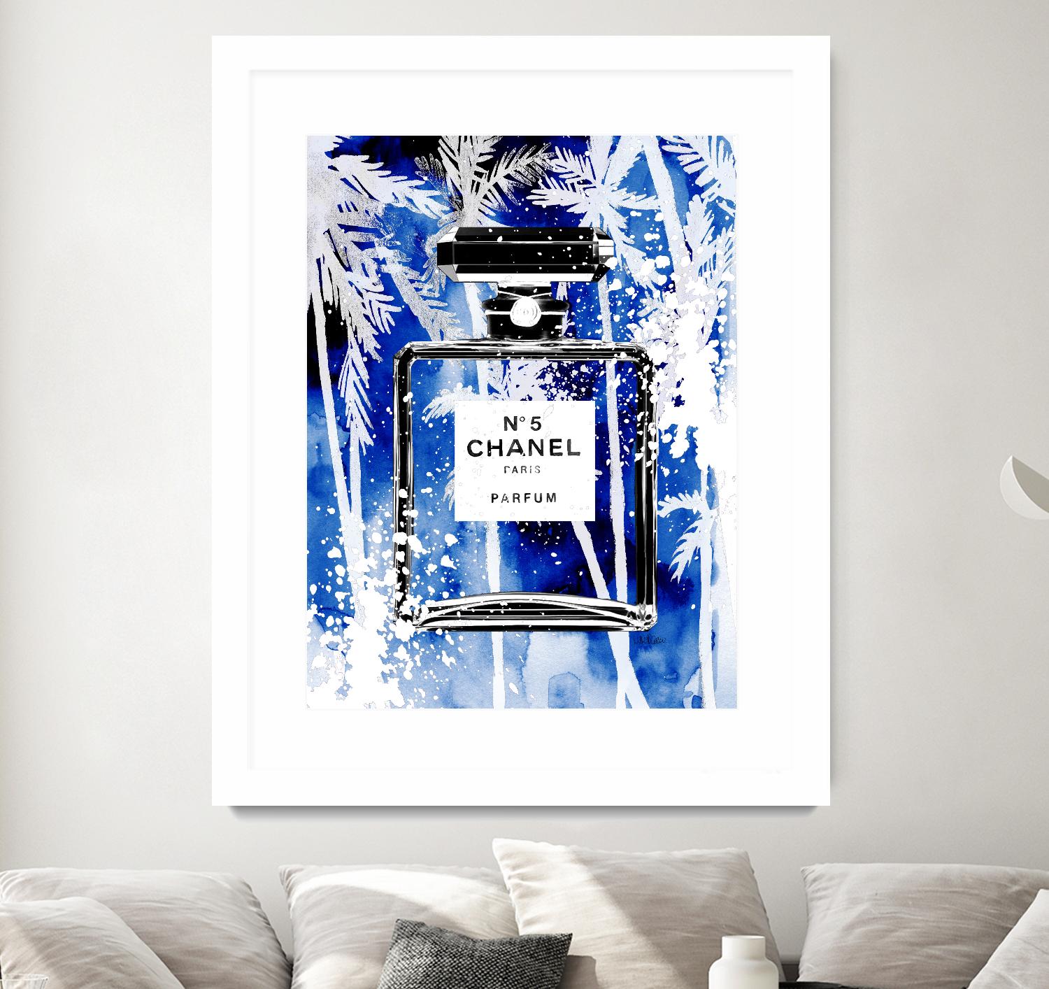 Chanel Blue Palms by Mercedes Lopez Charro on GIANT ART