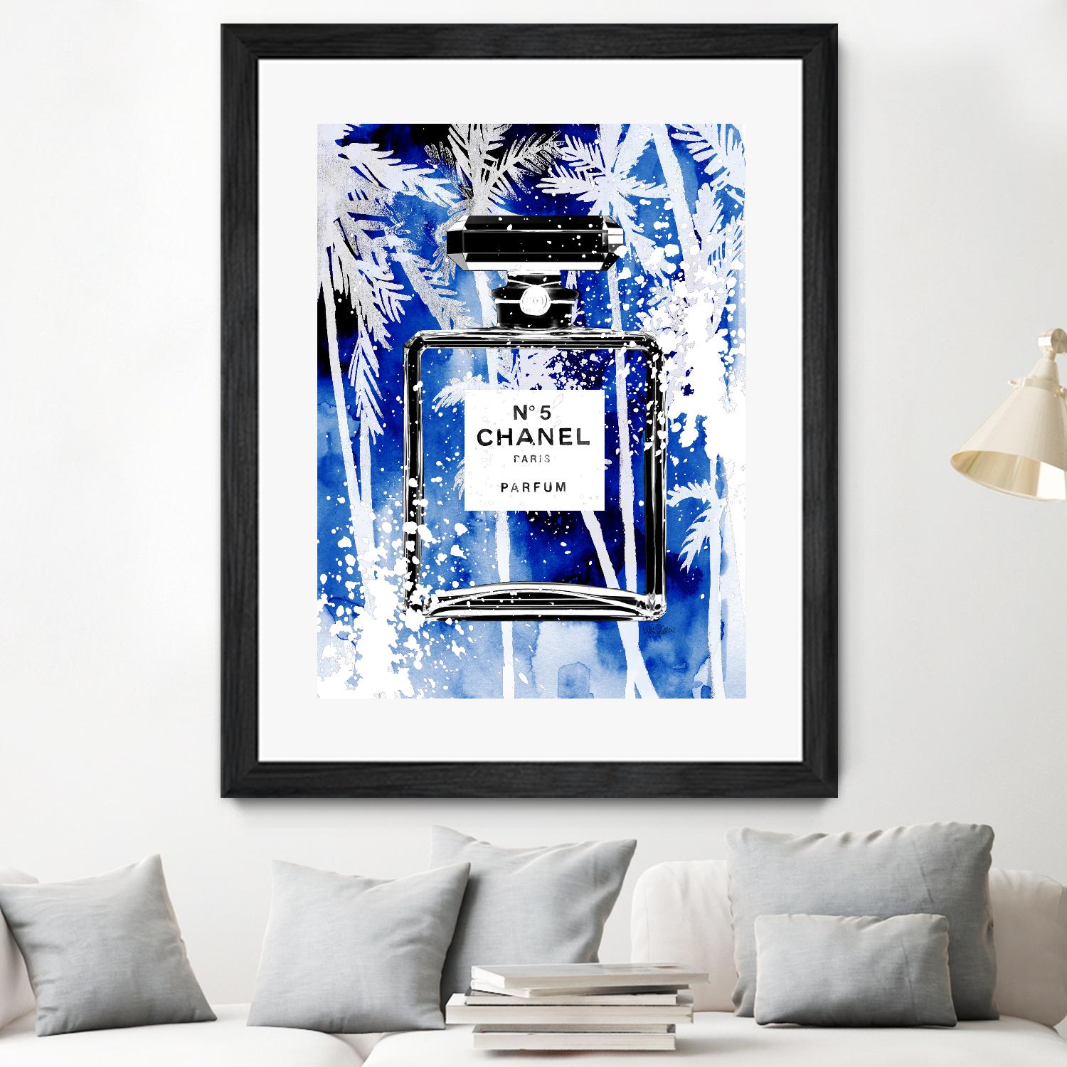 Chanel Blue Palms by Mercedes Lopez Charro on GIANT ART