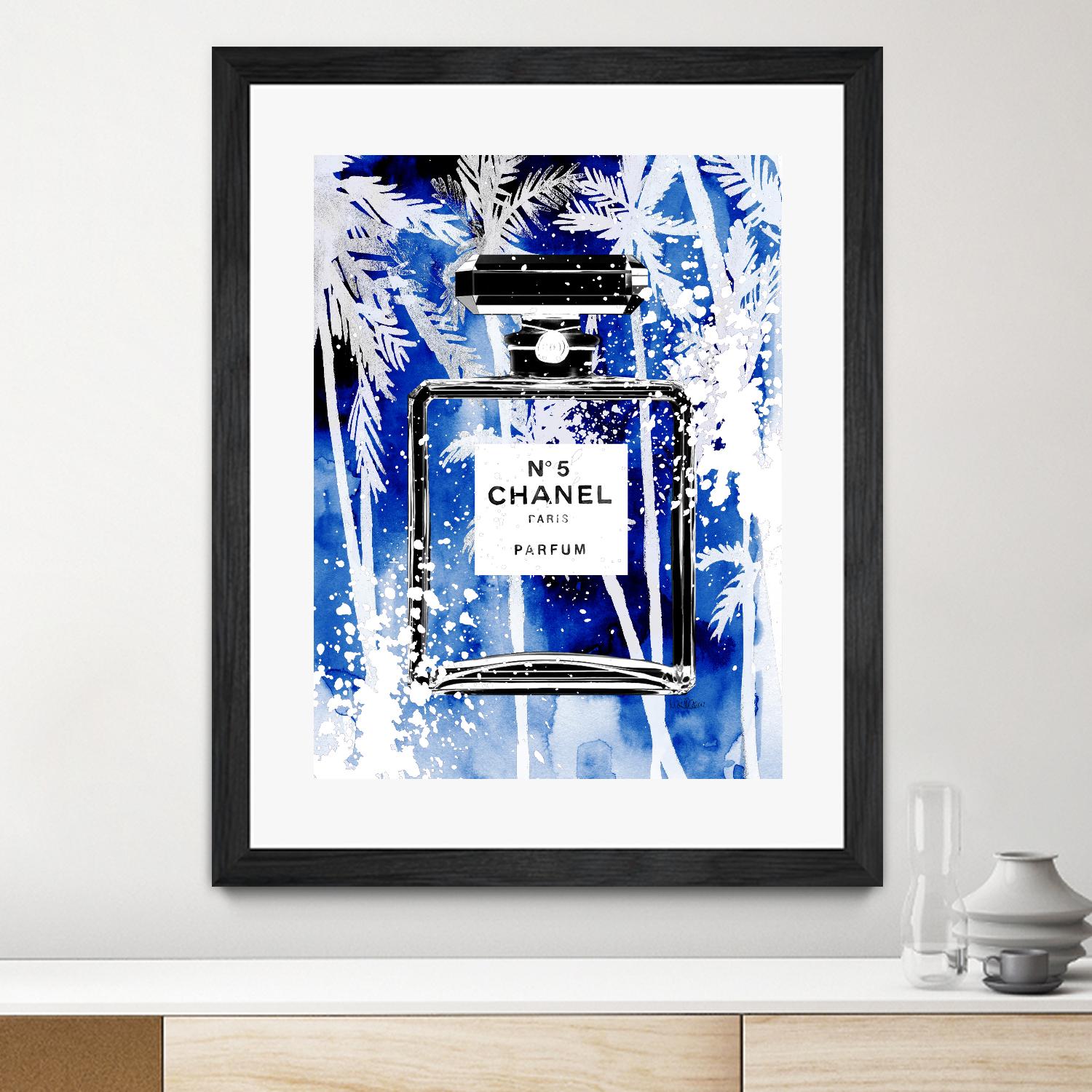 Chanel Blue Palms by Mercedes Lopez Charro on GIANT ART