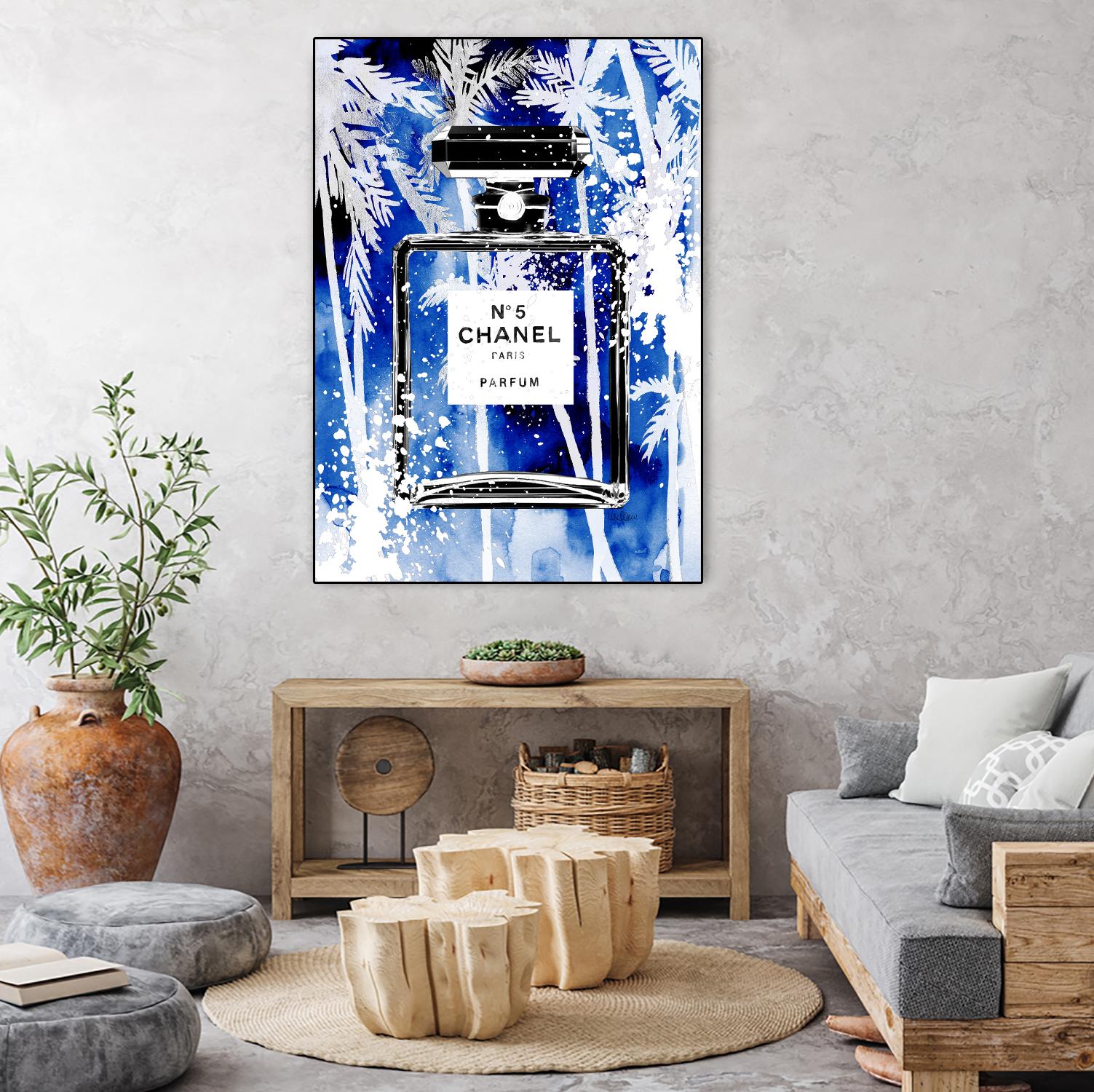 Chanel Blue Palms by Mercedes Lopez Charro on GIANT ART