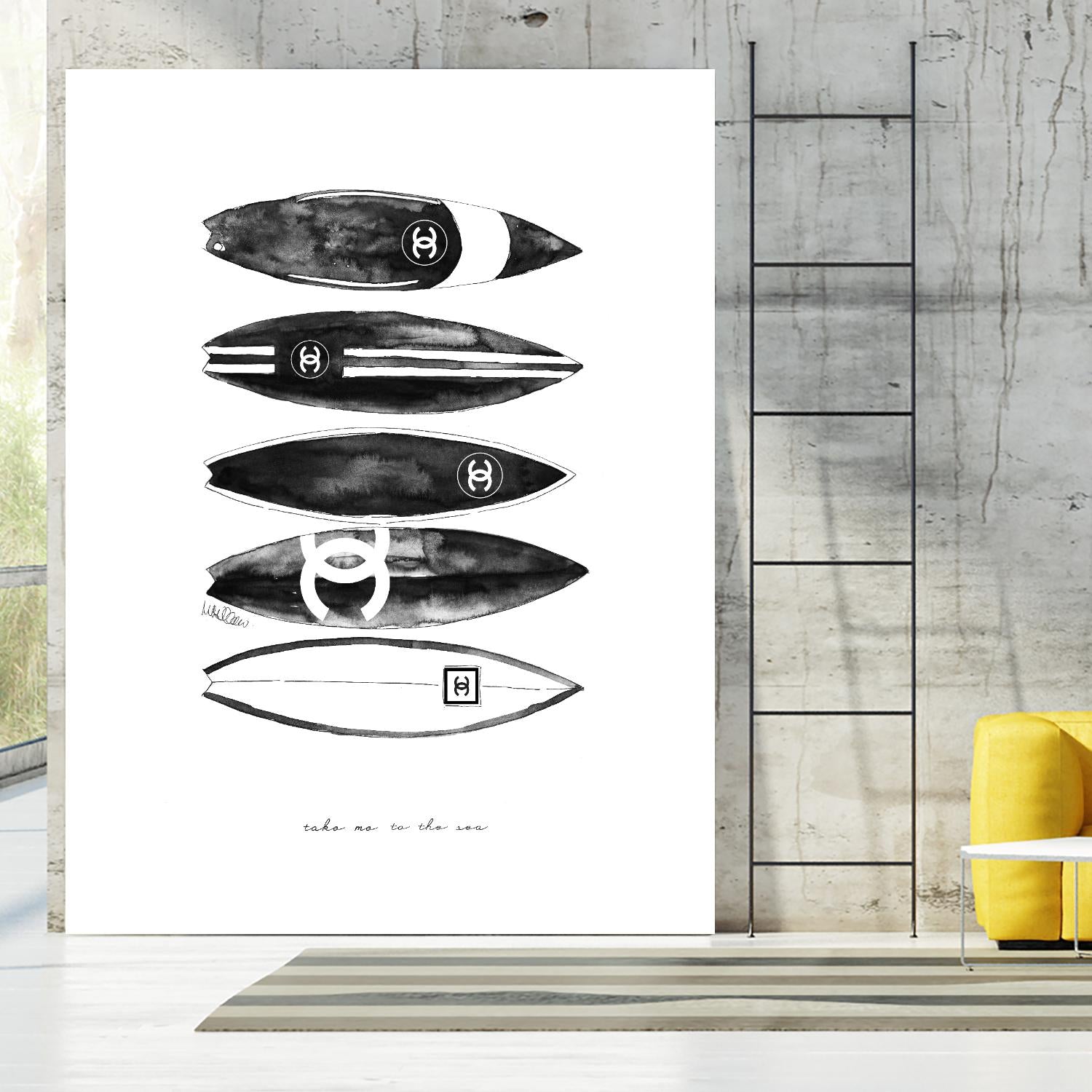 Surf Portrait by Mercedes Lopez Charro on GIANT ART