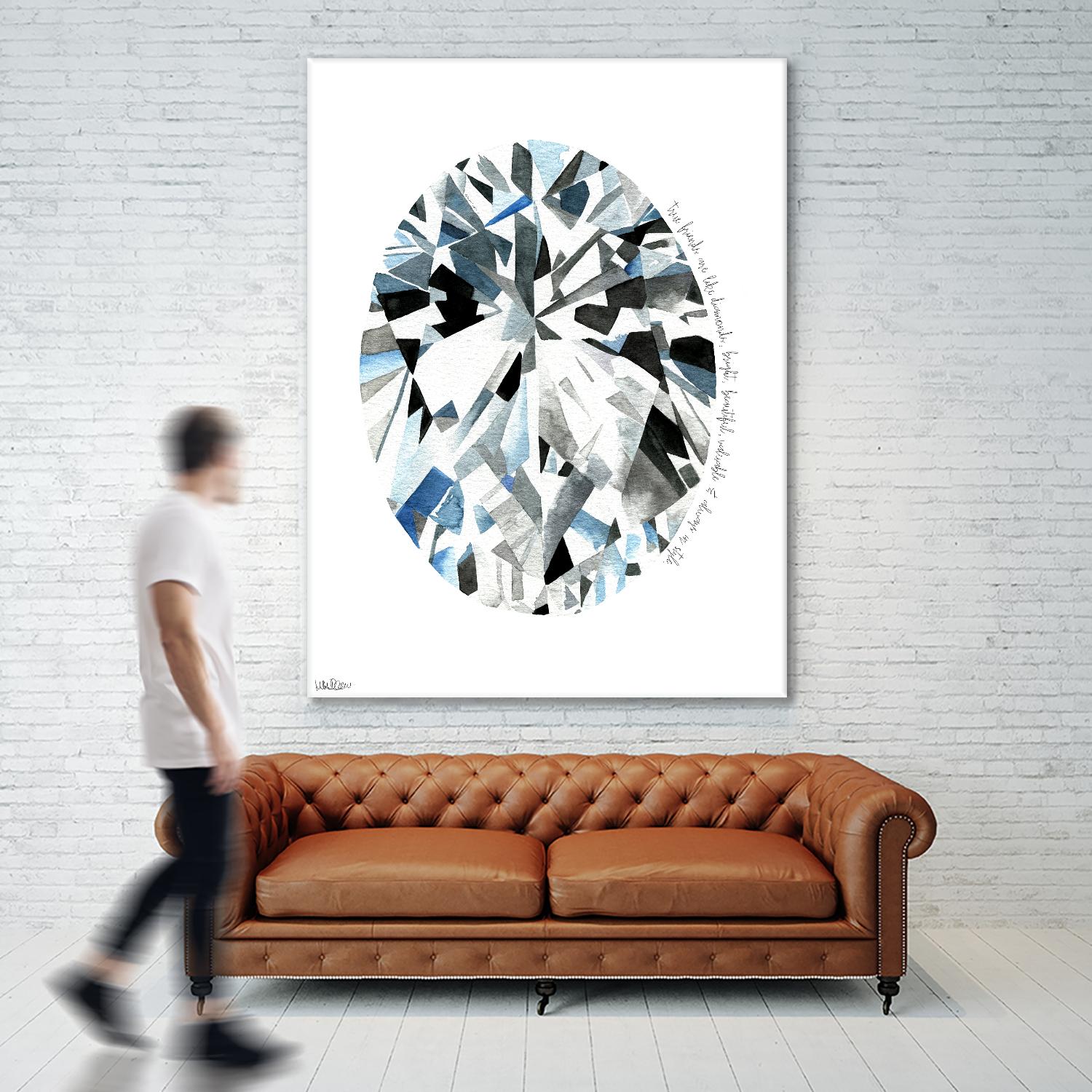Oval Diamond by Mercedes Lopez Charro on GIANT ART