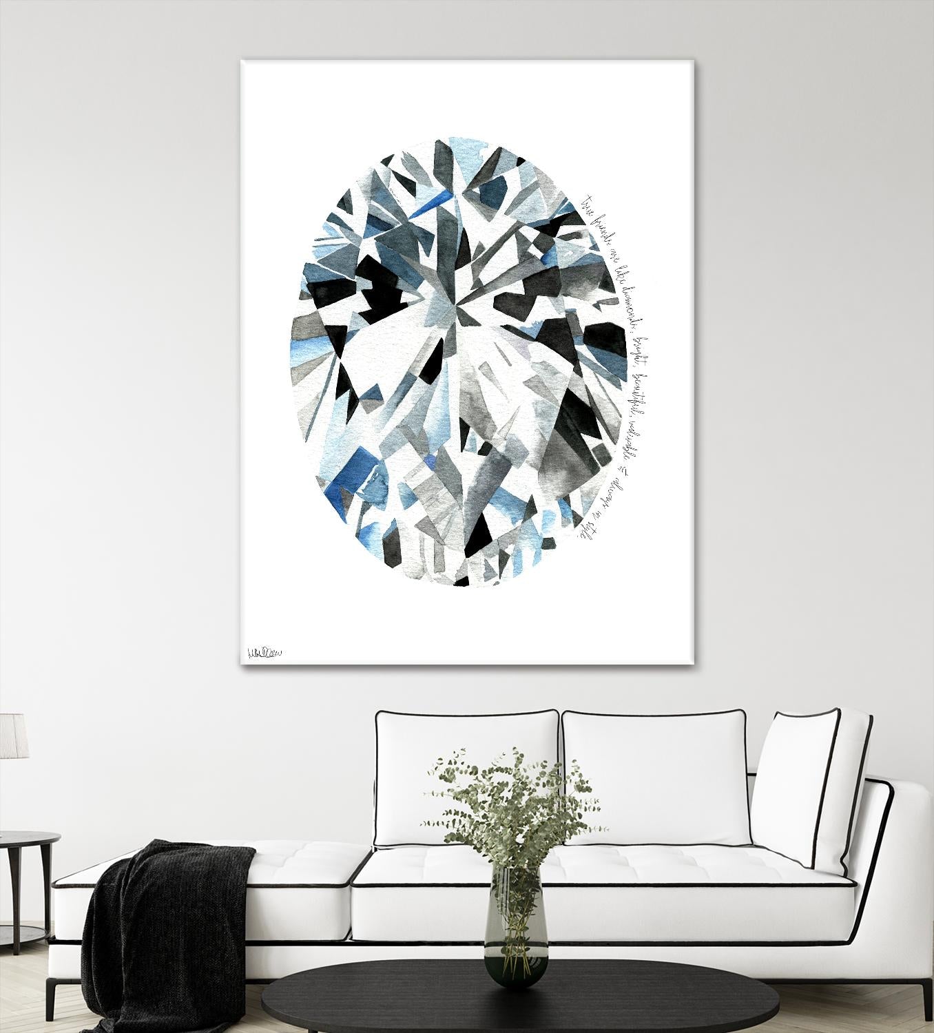 Oval Diamond by Mercedes Lopez Charro on GIANT ART