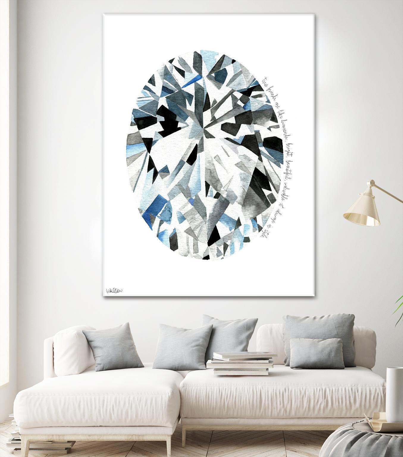 Oval Diamond by Mercedes Lopez Charro on GIANT ART