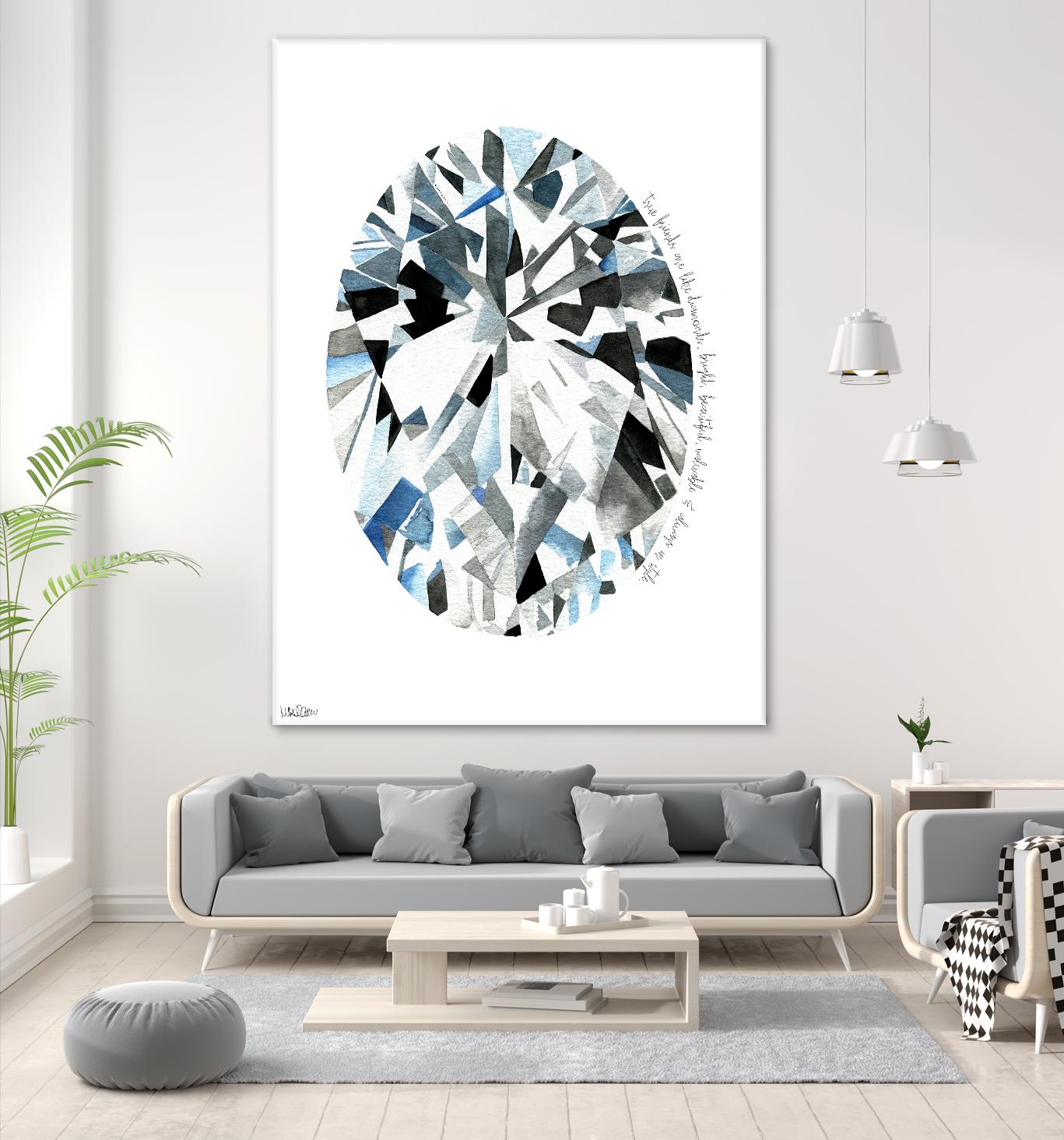Oval Diamond by Mercedes Lopez Charro on GIANT ART